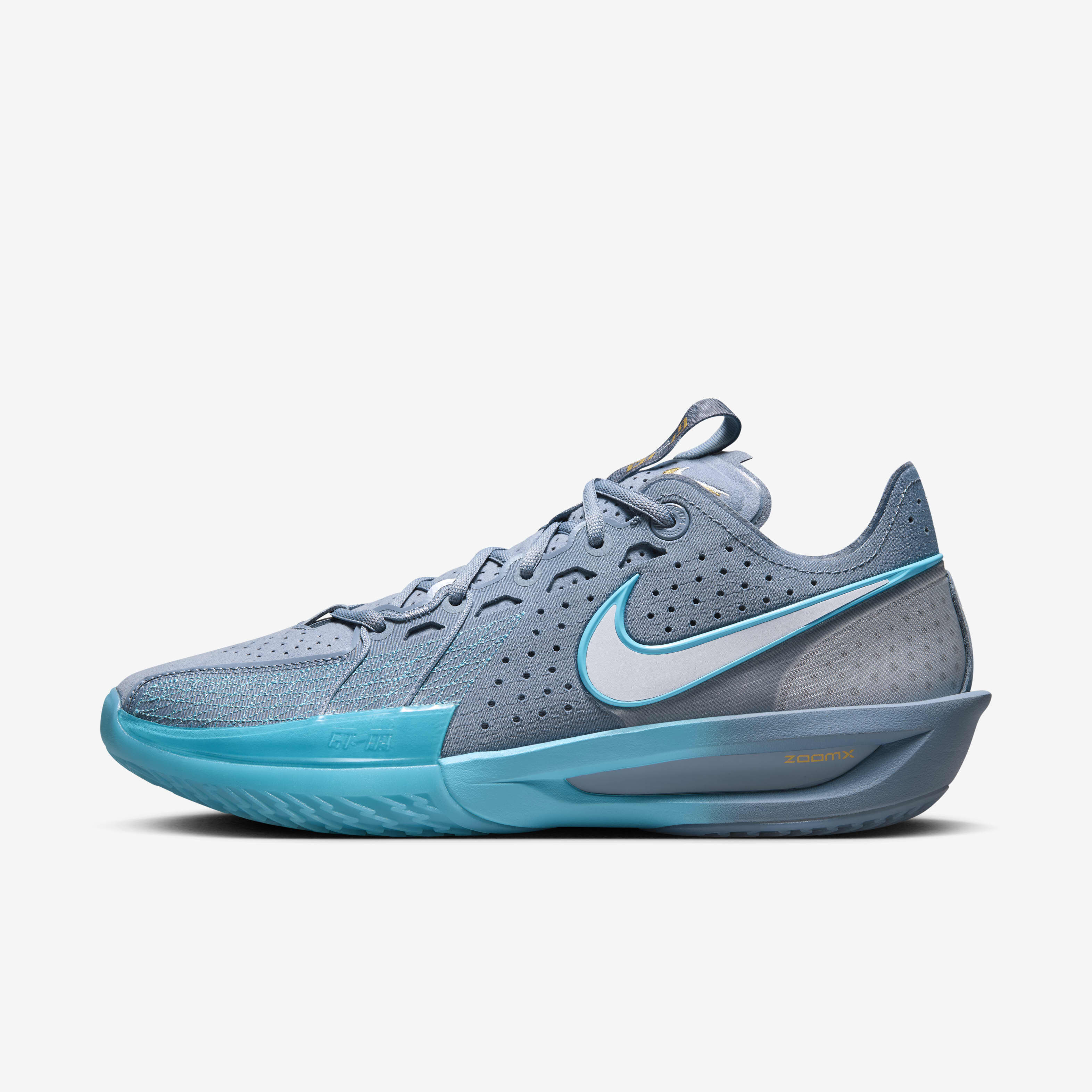 Buy Nike G.T. Cut 3 Basketball Shoes Ashen Slate Baltic Blue Metallic Gold Football Grey Nike Kuwait Official