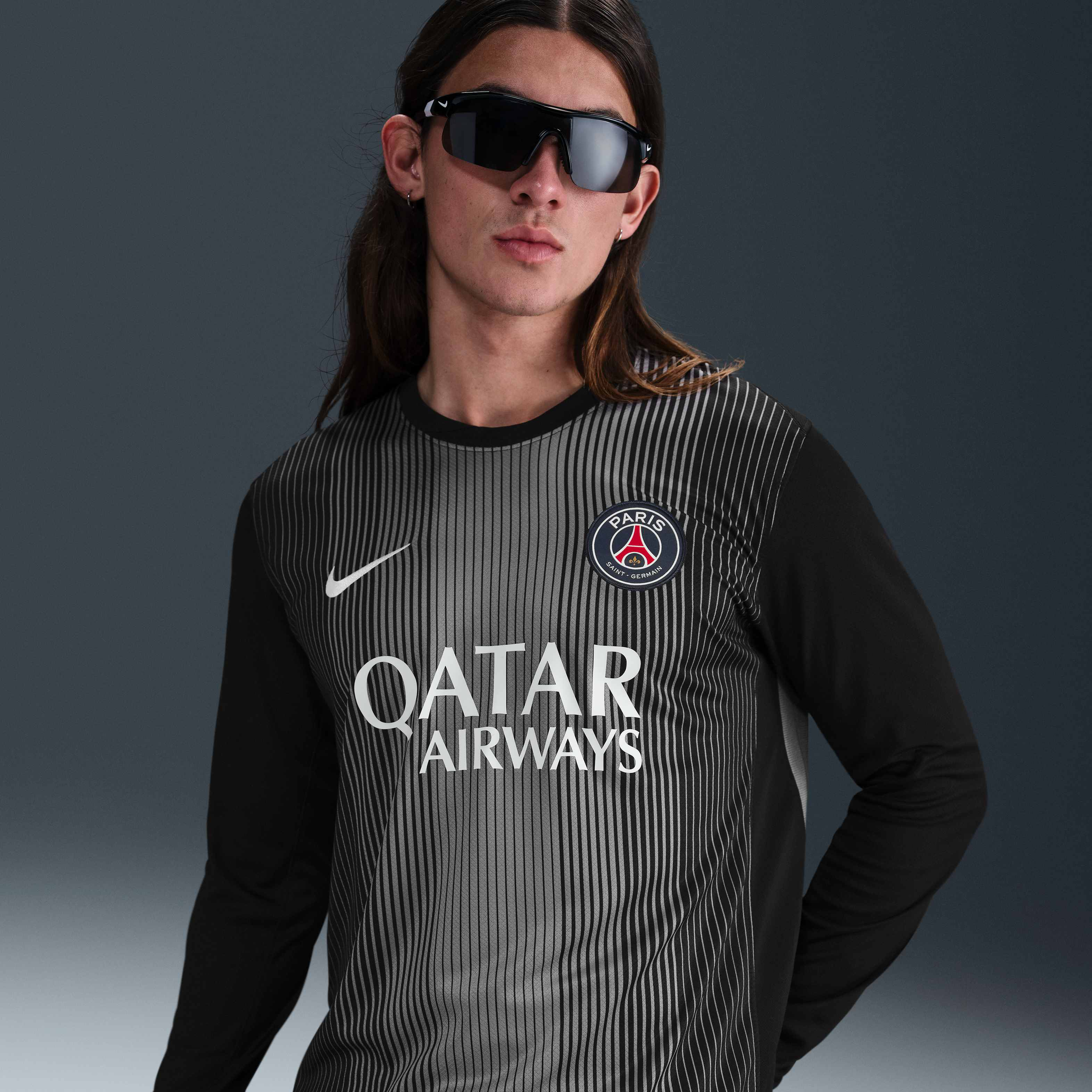 Nike PSG 長袖シャツ ブラック/グレー Nike PSG 長袖シャツ ブラック/グレー 楽天市場】ナイキ 25-26 PSG