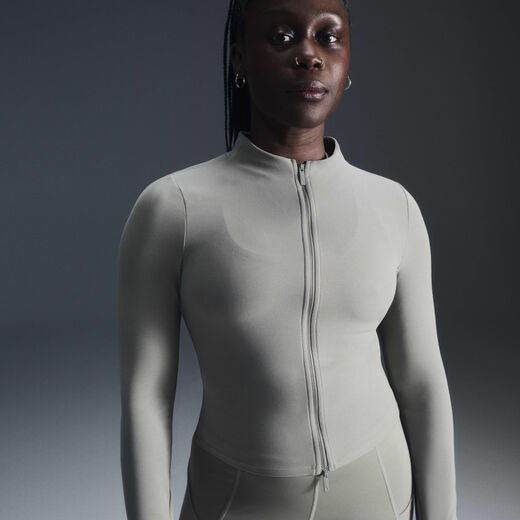 Women's Track Jackets-Nike, Nike Zenvy, Women's Dri-FIT Full-Zip Long-Sleeve Top