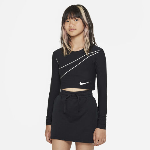 سووش-نايكي, نايكي سبورتسوير, تيشيرت بأكمام طويلة للأطفال الكبار (للبنات)