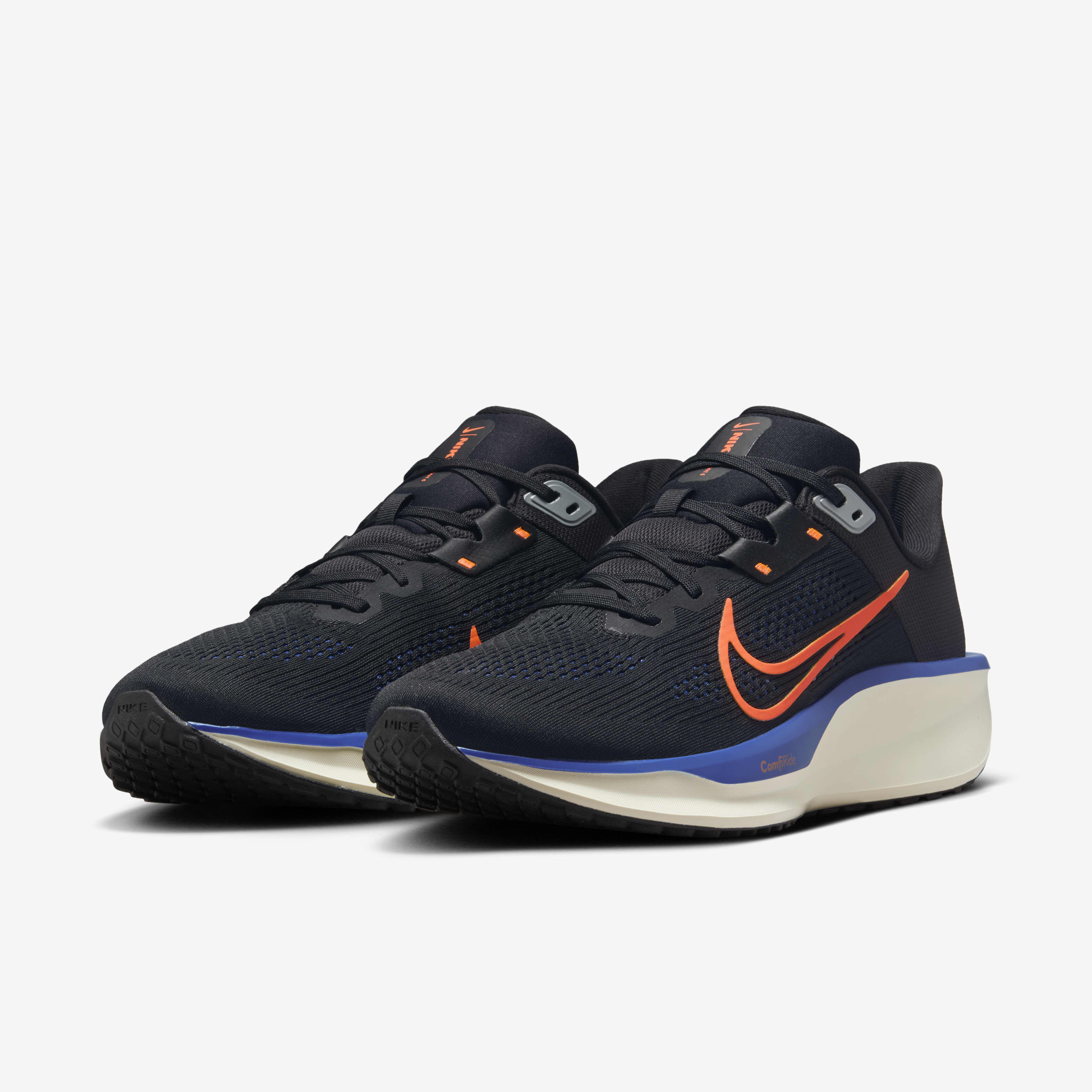 Buy Nike Quest 6 Men s Road Running Shoes Black Astronomy Blue Pale Ivory Hyper Crimson Nike Kuwait Official