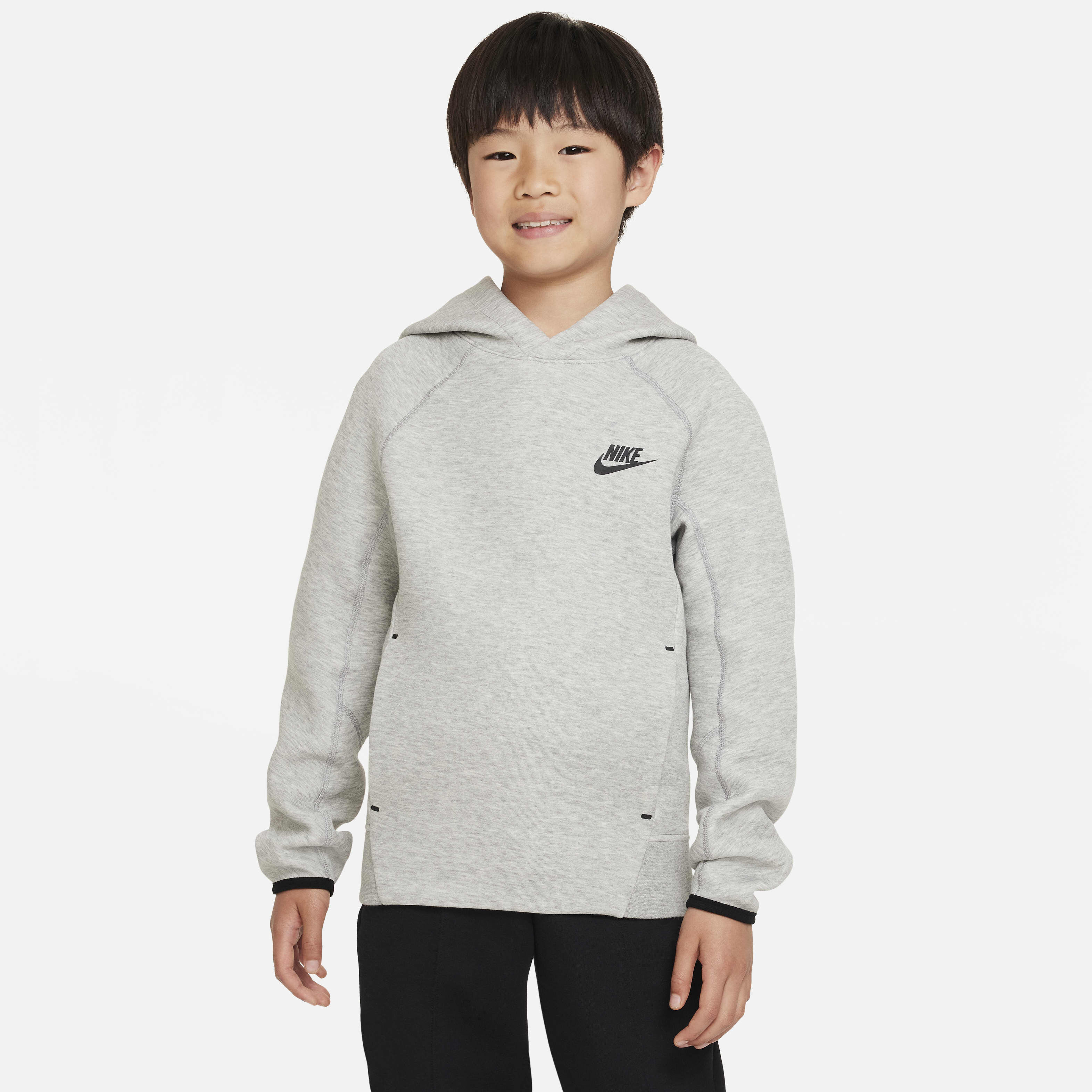 Boys grey nike hoodie hot sale