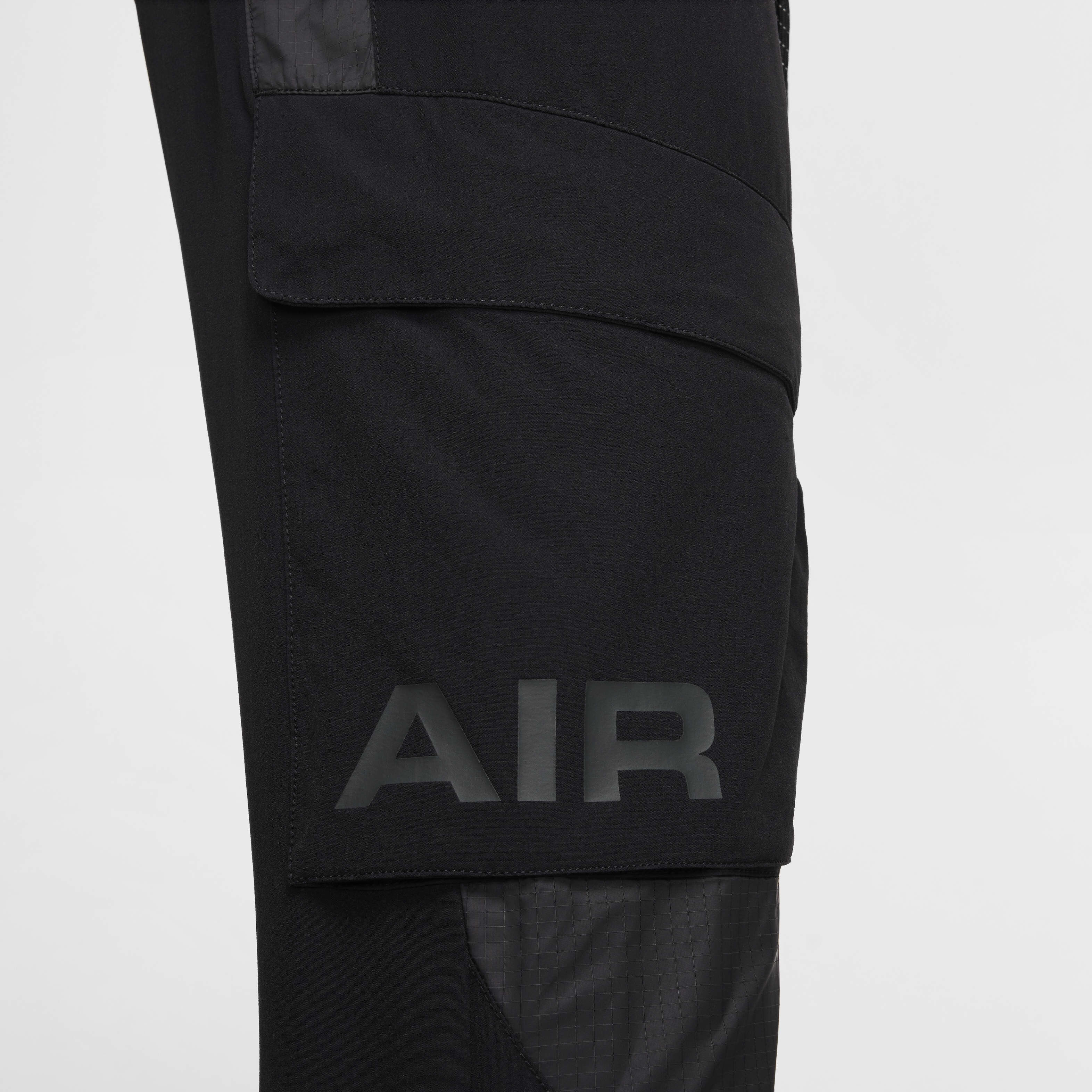 Buy Nike Sportswear Air Max Men s Woven Cargo Trousers Black Black Black Nike Kuwait Official