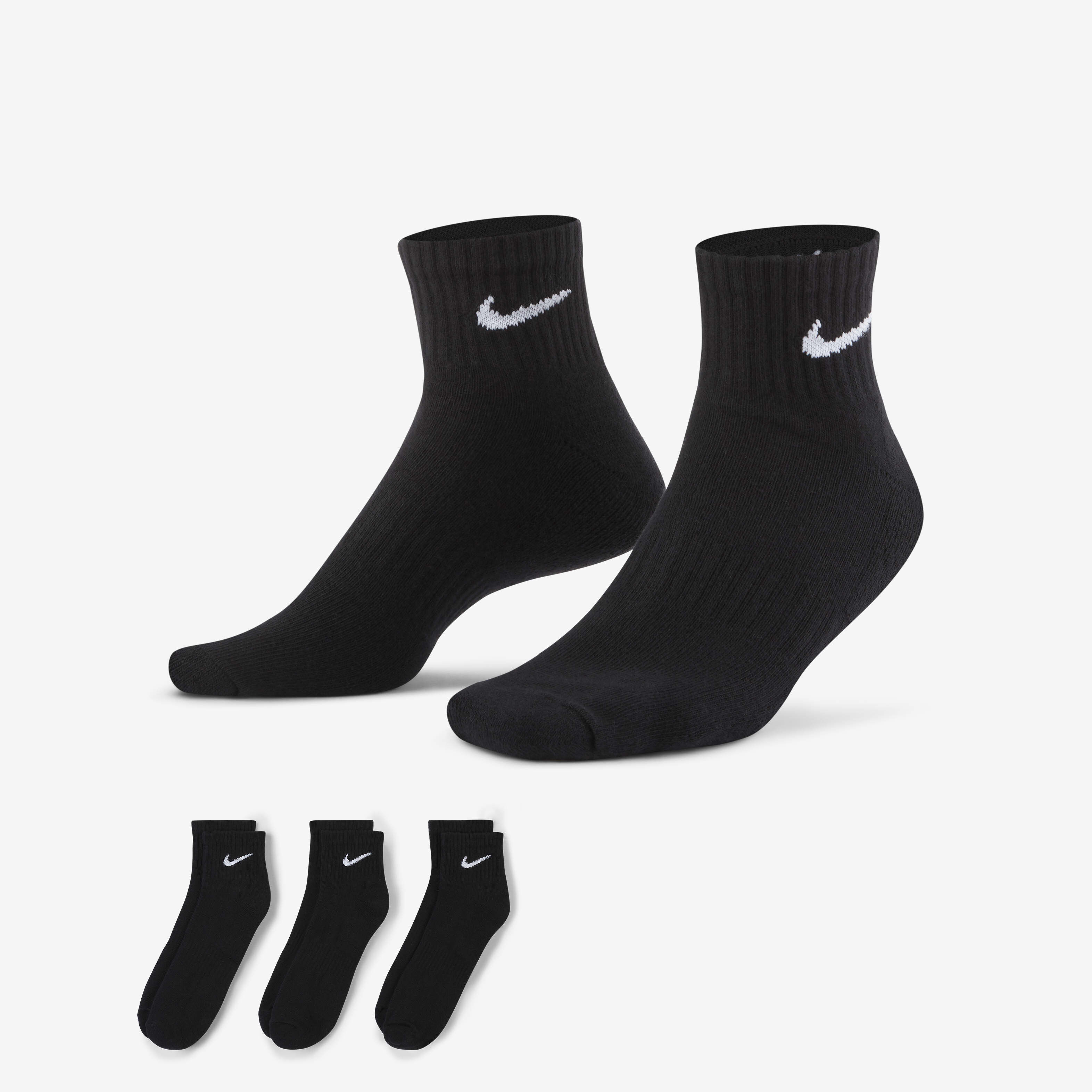 Buy Nike Everyday Cushioned Training Ankle Socks 3 Pairs Nike Kuwait Official