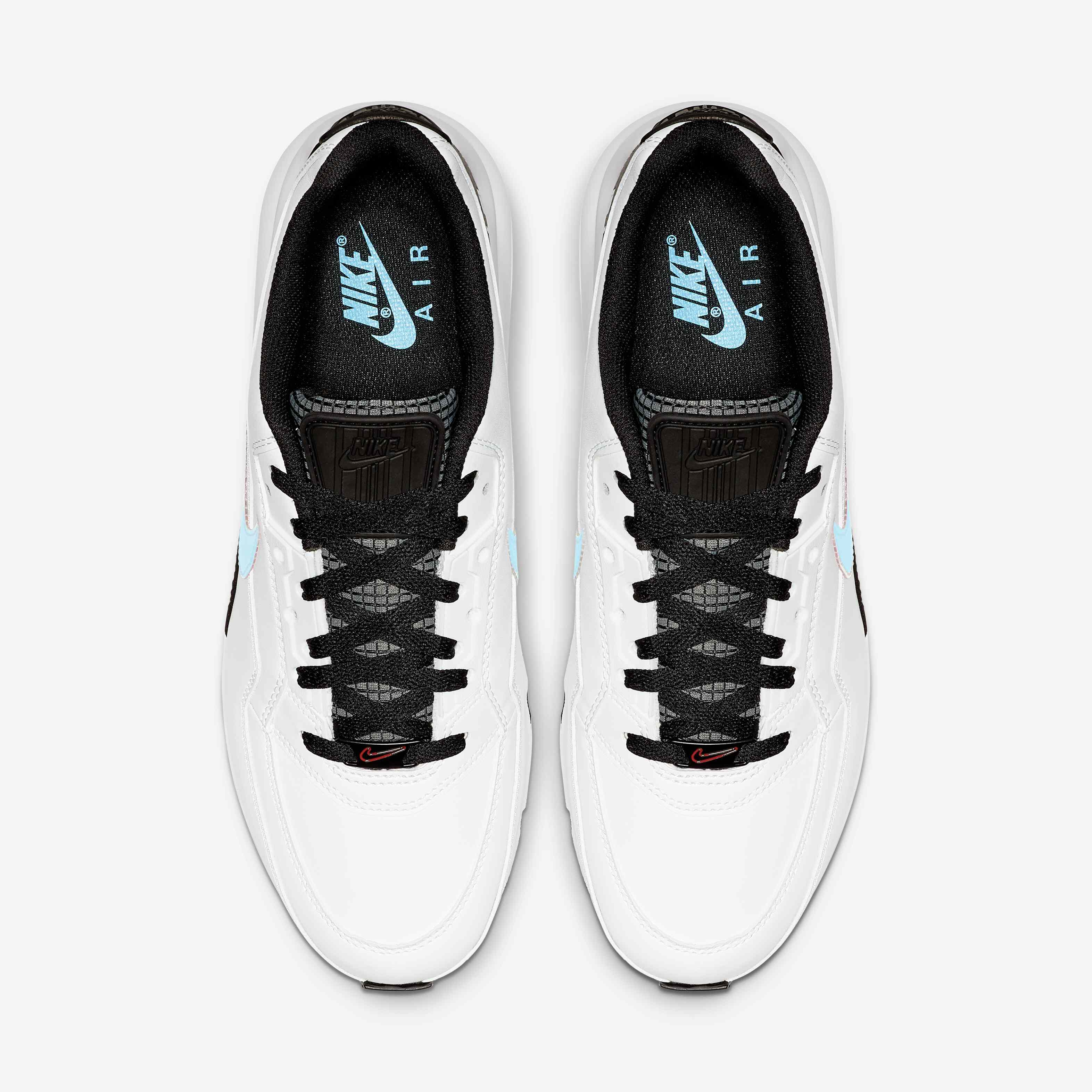 Buy Nike Air Max LTD Men's Shoes White/Black/White/Blue Gaze