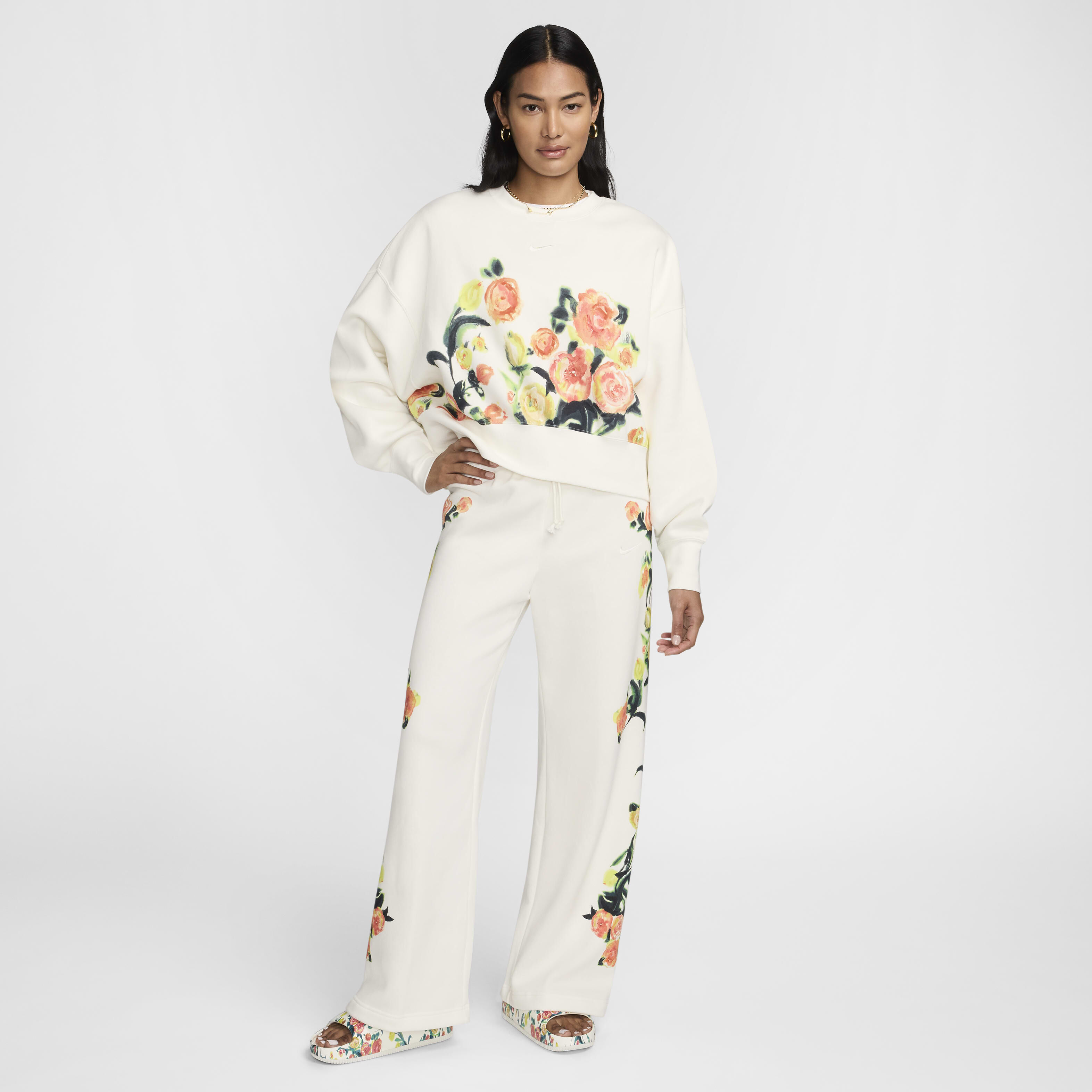 Buy Nike Sportswear Phoenix Fleece Women s Artist Collection Over Oversized Crew Neck Sweatshirt Nike Kuwait Official