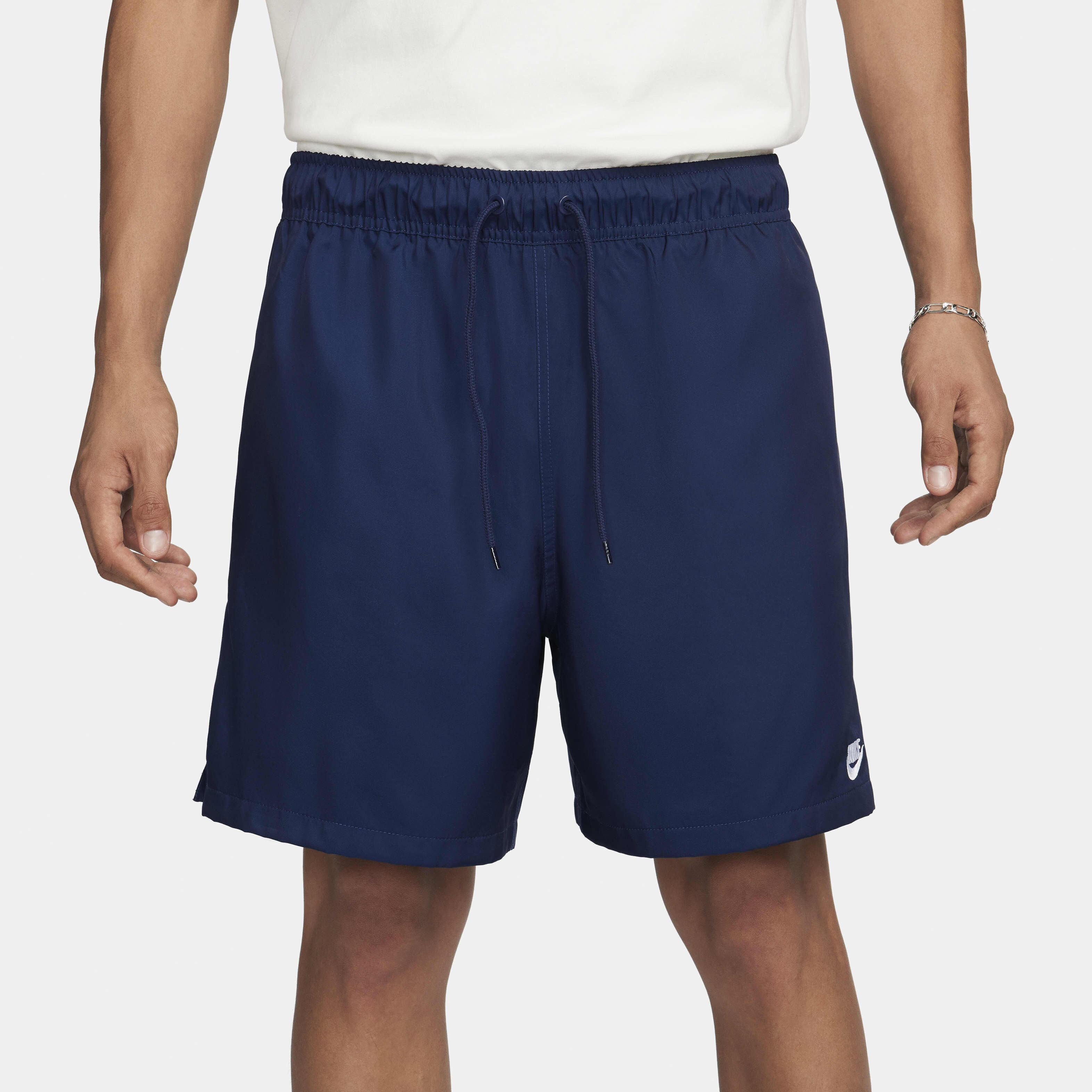 Buy Nike Club Men's Woven Flow Shorts - Midnight Navy/White @ Nike