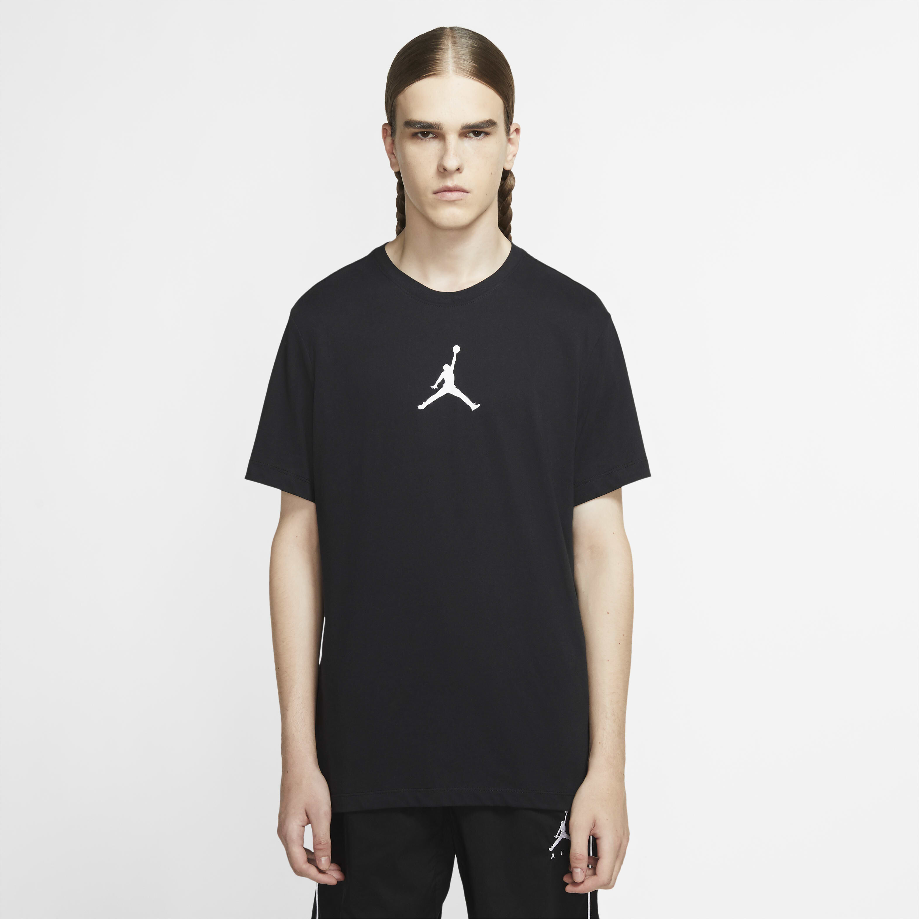 Tシャツ・カットソー Nike Jordan Jumpman Men's T-Shirt CW5190-102 Buy Jordan Jumpman Men's T-Shirt - Black/White | Nike Kuwait