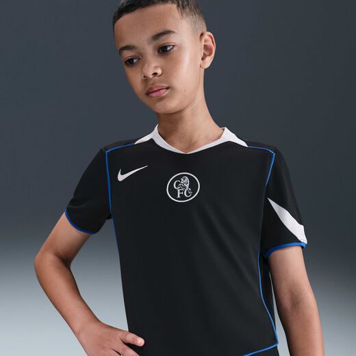 Kits & Jerseys-Nike, Chelsea F.C. 2025/26 Stadium Third, Older Kids' Nike Dri-FIT Total 90 Football Replica Shirt