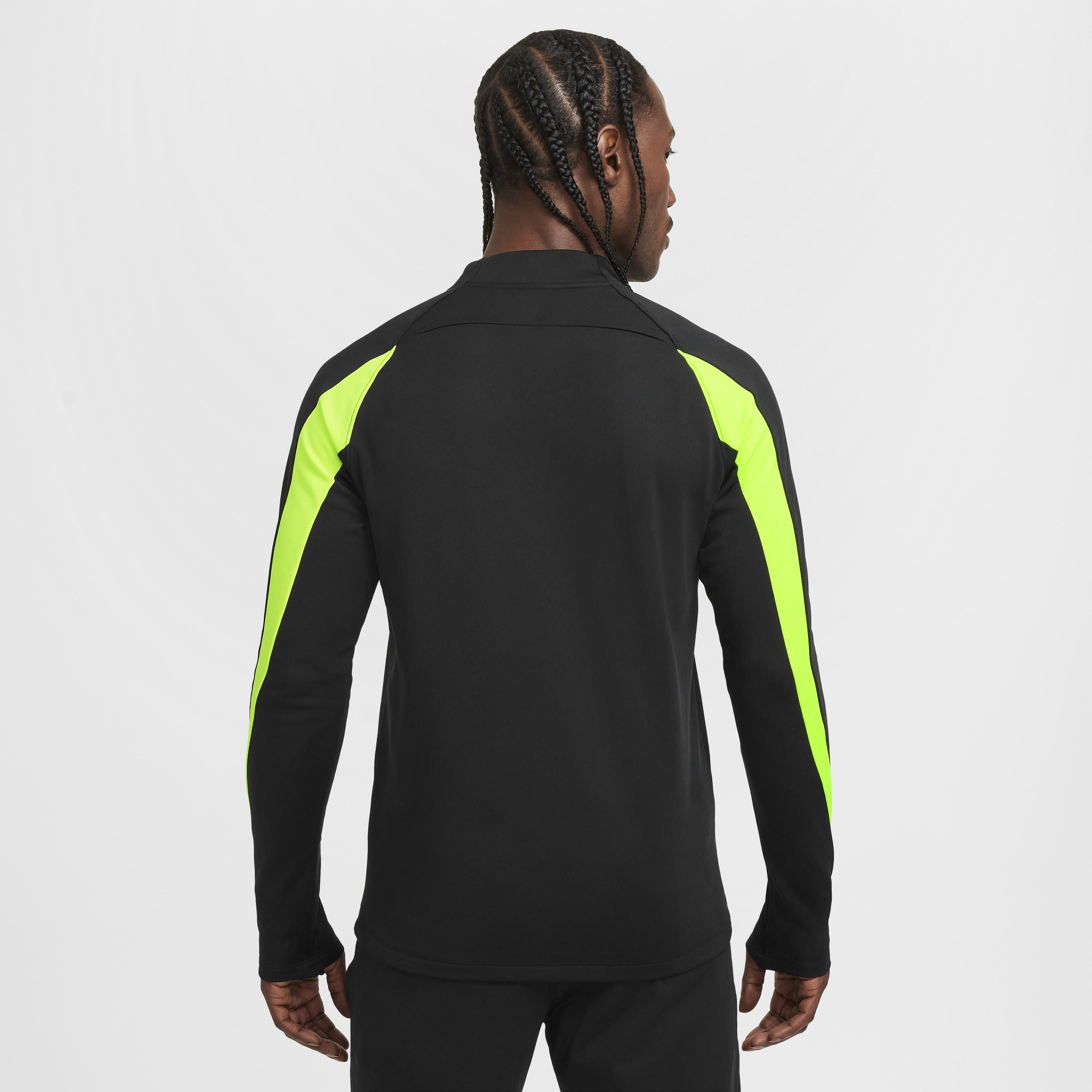 Buy Nike Academy Winter Warrior Men s Therma FIT 1 2 Zip Football Top Black Volt Nike Kuwait Official