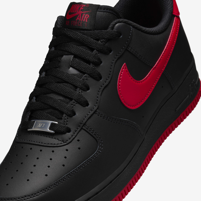 Buy Nike Air Force '07 Men's Shoes Black/Black/University Red