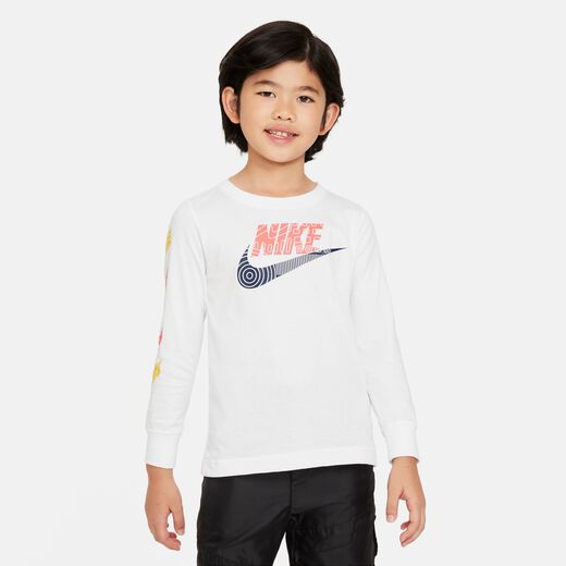 T-Shirts & Tops-Nike, Nike Futura Hazard Tread Long Sleeve Tee, Little Kids T-Shirt