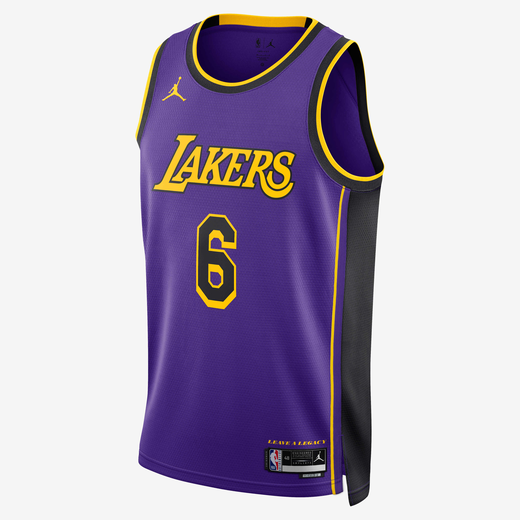 Kits & Jerseys-JRDN, Los Angeles Lakers Statement Edition, Men's Jordan Dri-FIT NBA Swingman Jersey