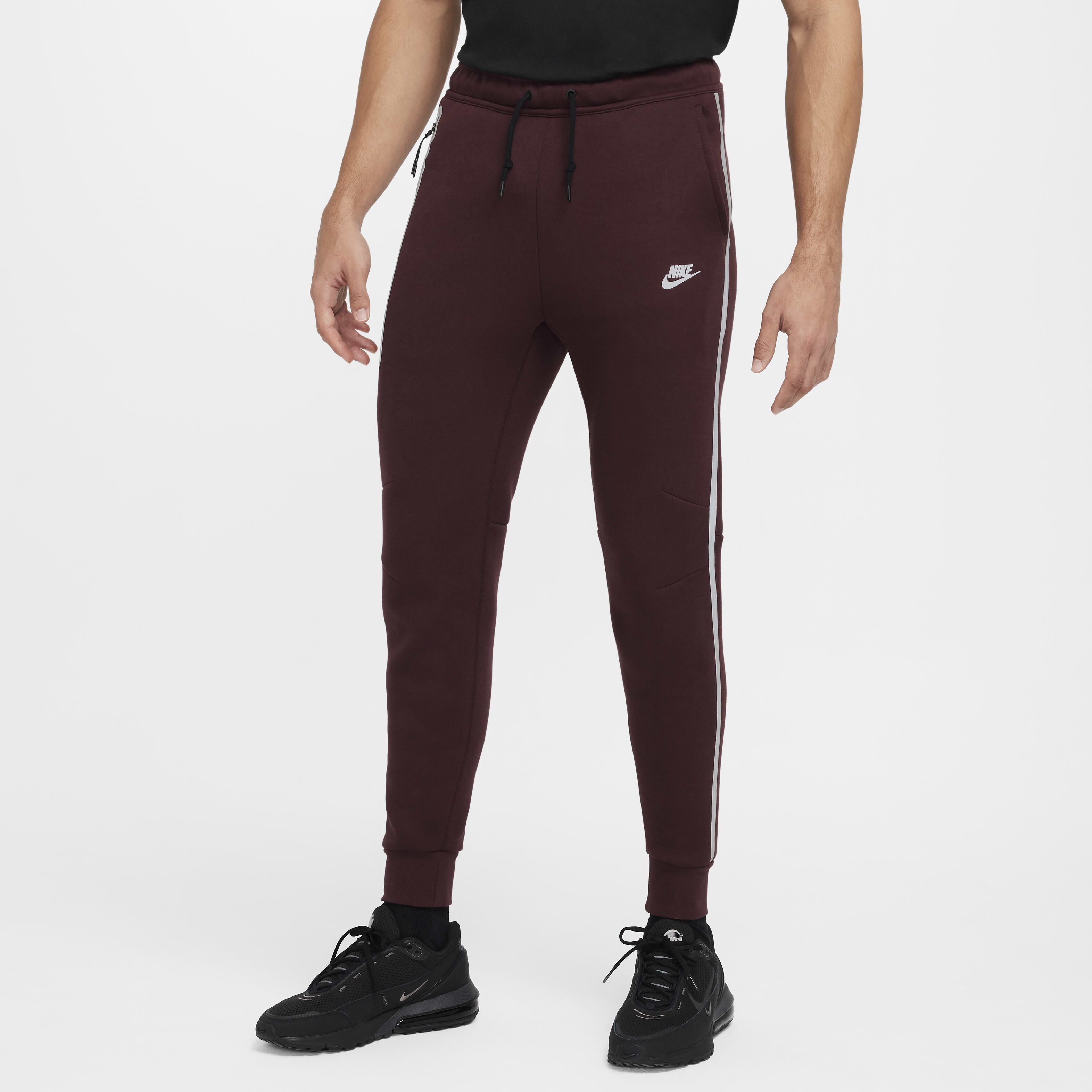 Buy Nike Tech Men s Fleece Joggers Burgundy Crush Nike Kuwait Official