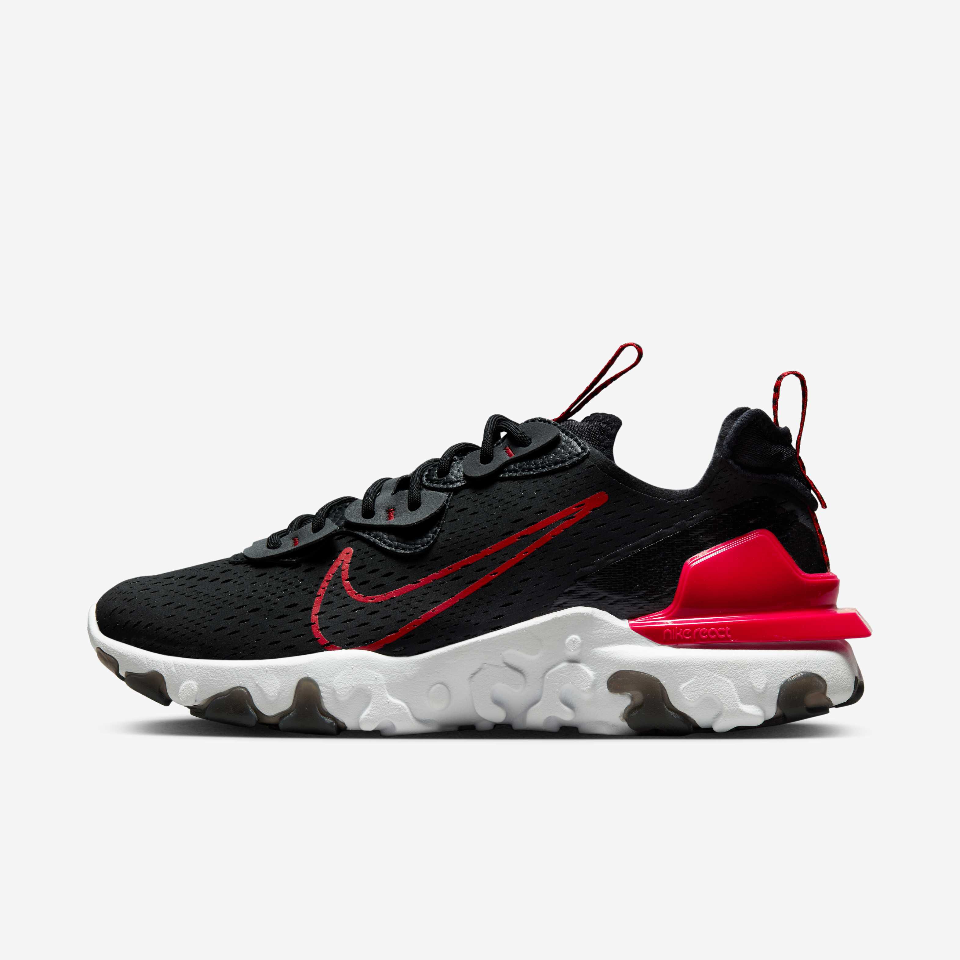 nike react vision men's black and white