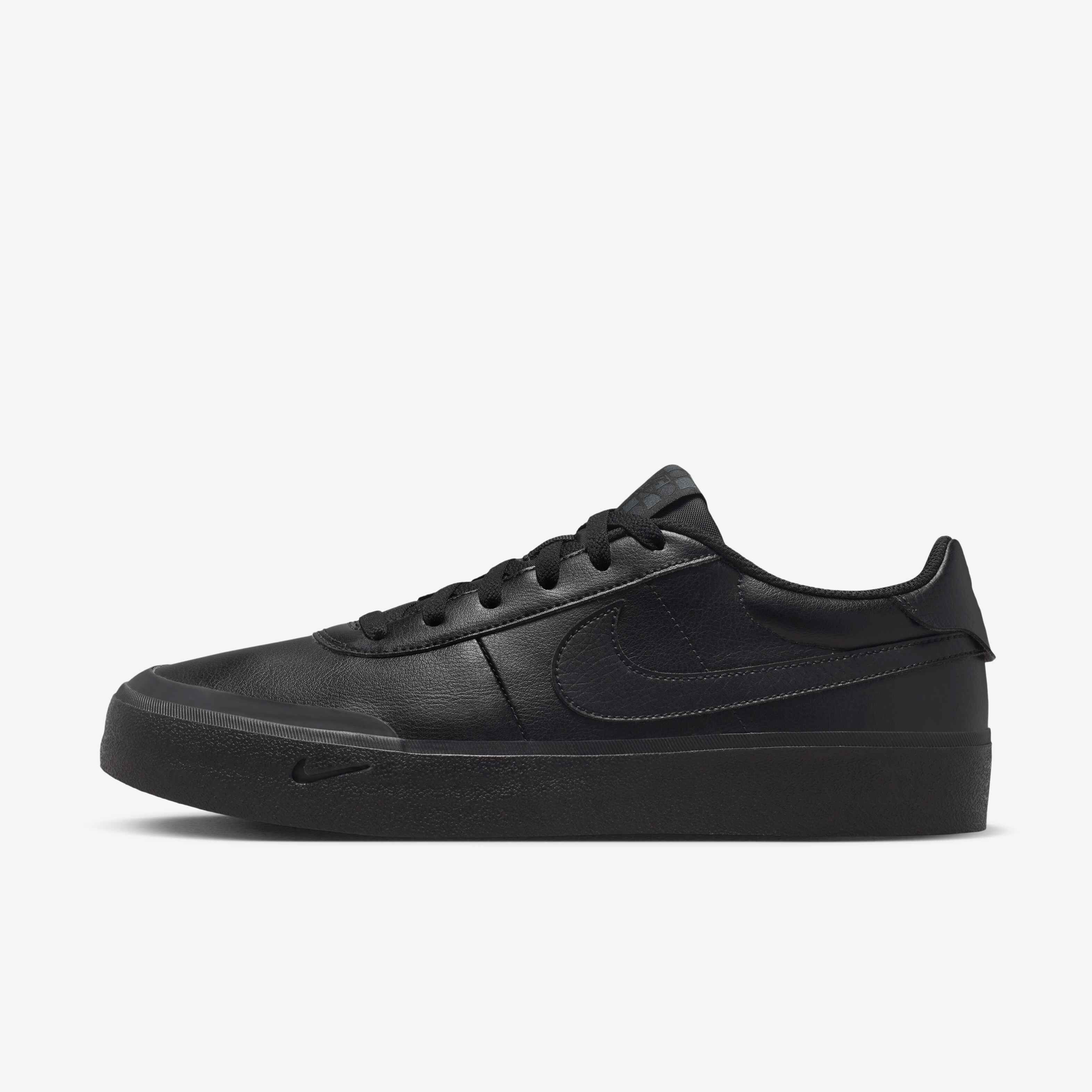 nike black leather shoes