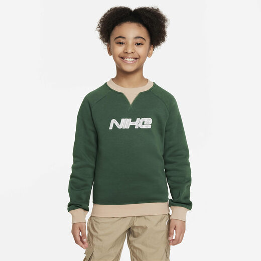 تخفيضات سويت شيرت للأطفال-نايكي, نايكي سبورتسوير امبليفاي, سويتشيرت بياقة دائرية للأطفال الكبار