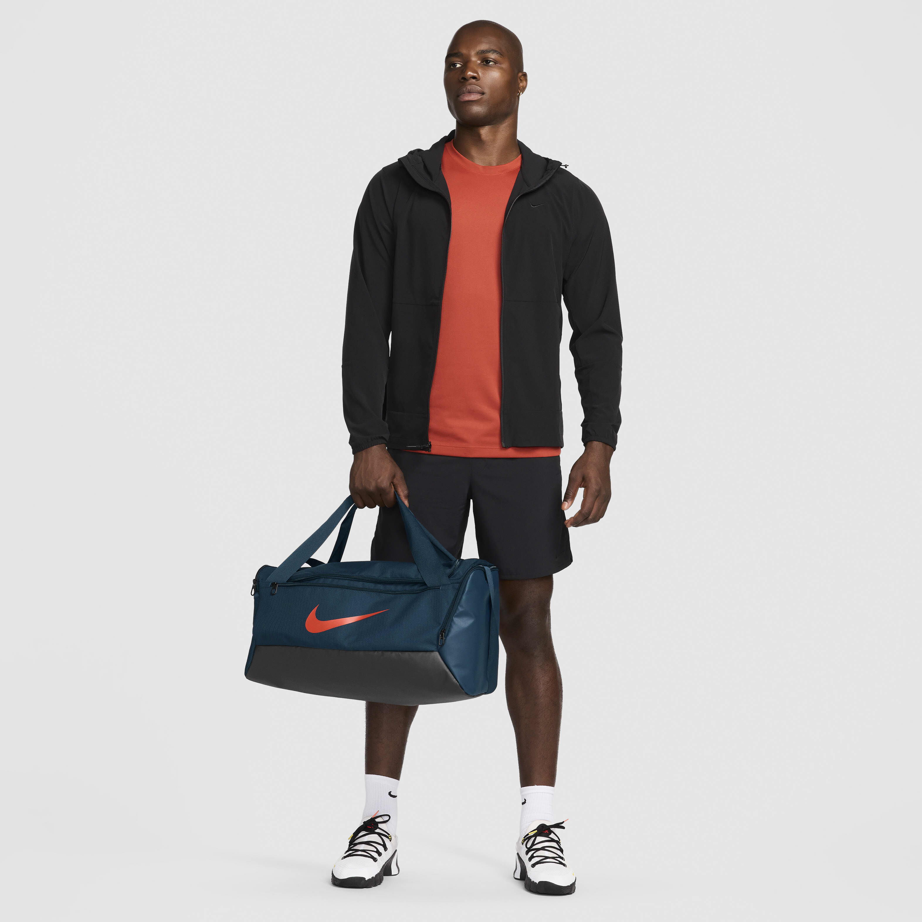 Buy Nike Brasilia 9.5 Training Duffel Bag Small 41L Armoury Navy Black Picante Red Nike Kuwait Official