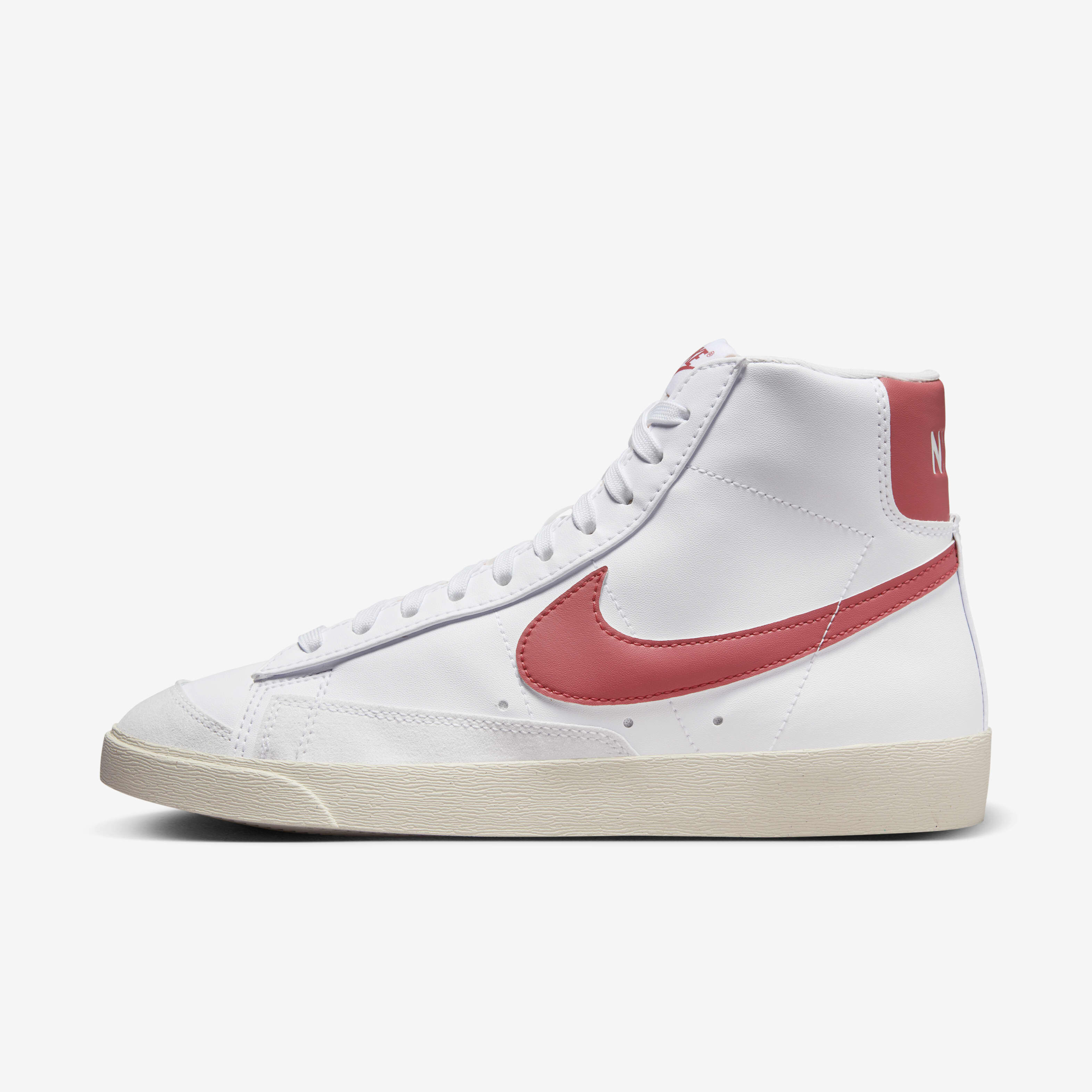 Buy Nike Blazer Mid 77 Women s Shoes White Red Stardust Sail Adobe Nike Kuwait Official