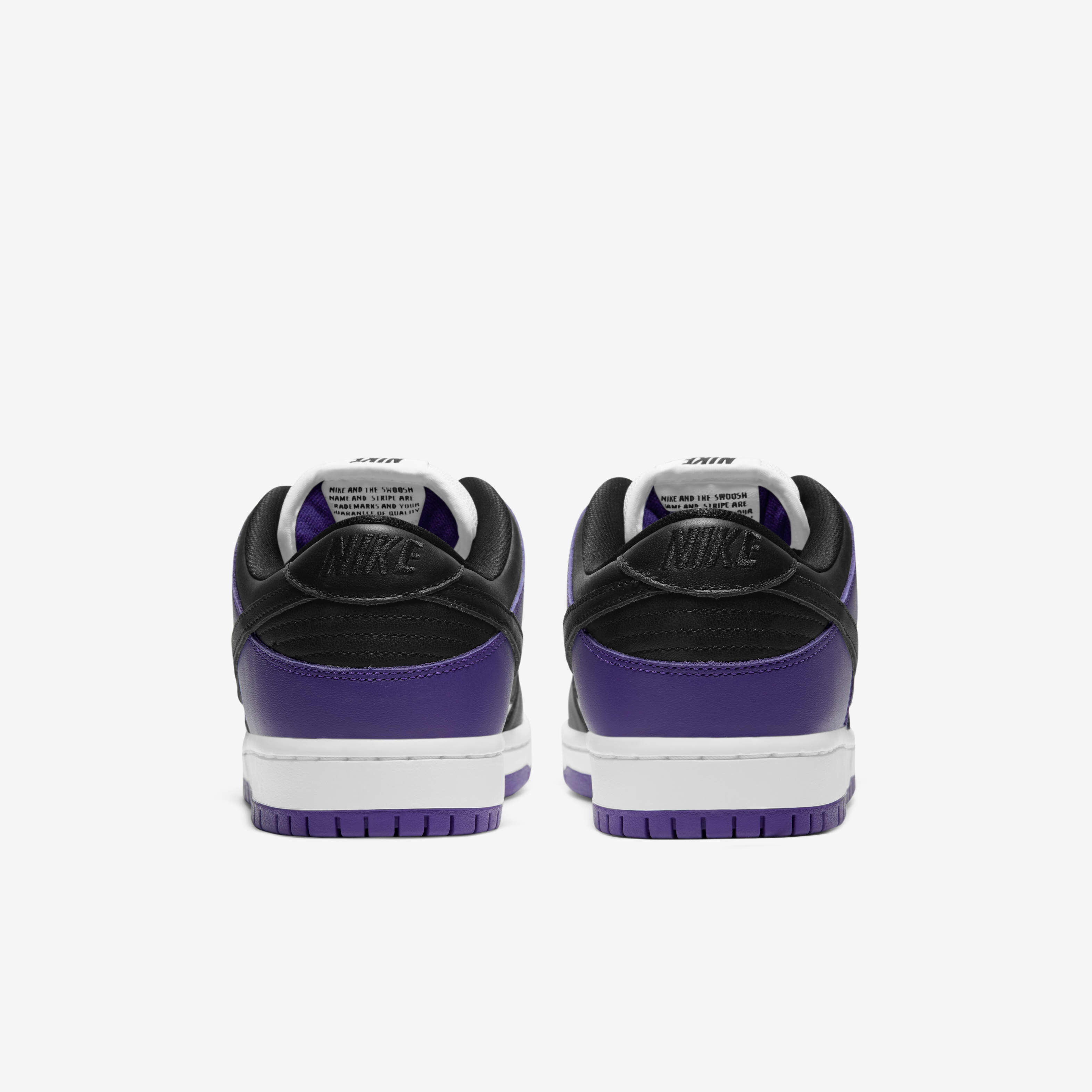 nike sb dunk low pro purple black white