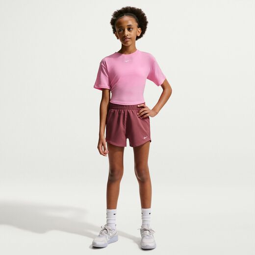 New Arrivals-Nike, Nike One, Older Kids' (Girls') Dri-FIT High-Waisted Woven Training Shorts