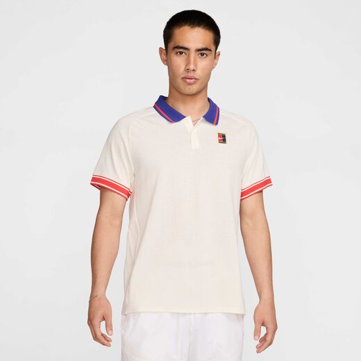 Men's Polo T-Shirts-Nike, NikeCourt Heritage, Men's Tennis Polo
