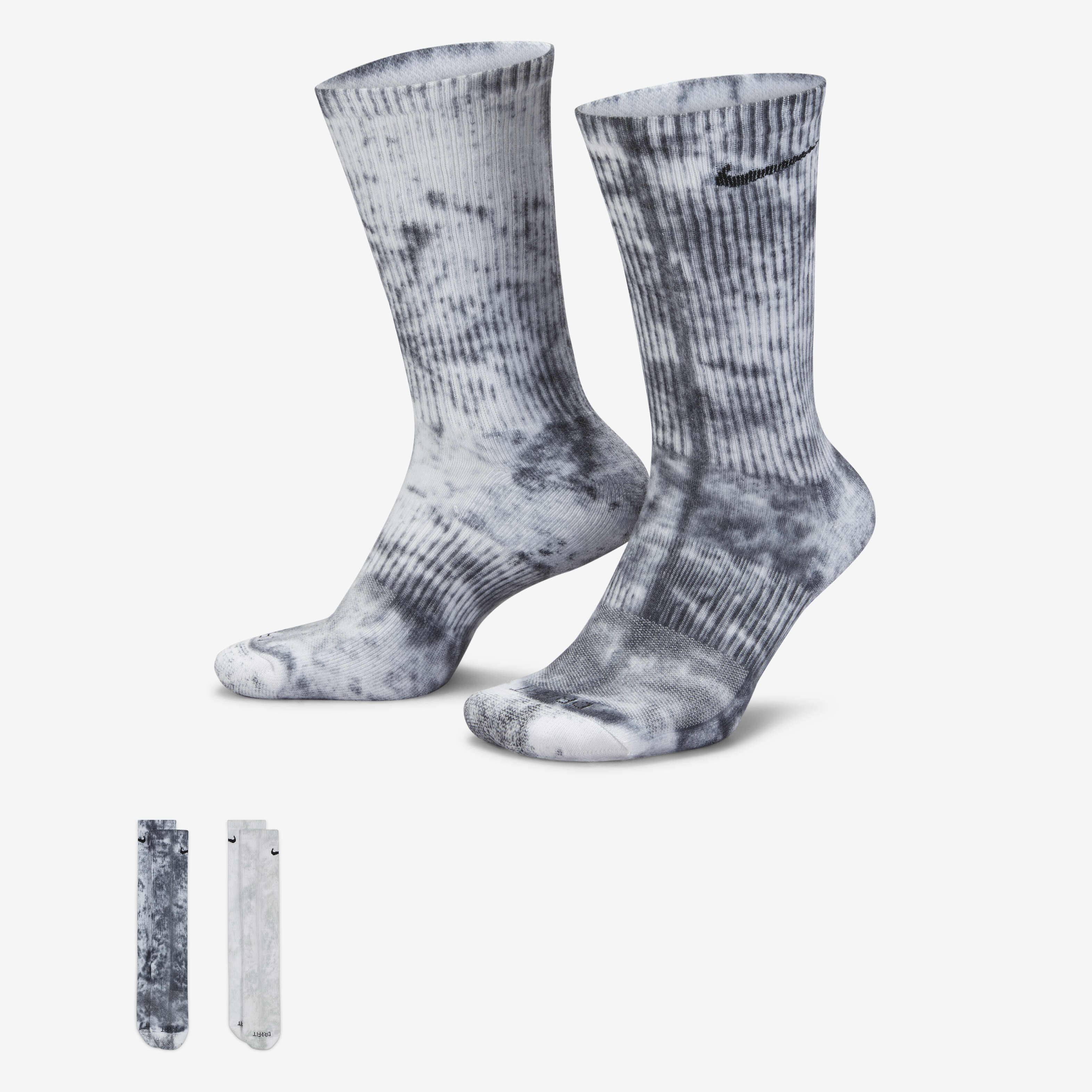 grey tie dye nike socks