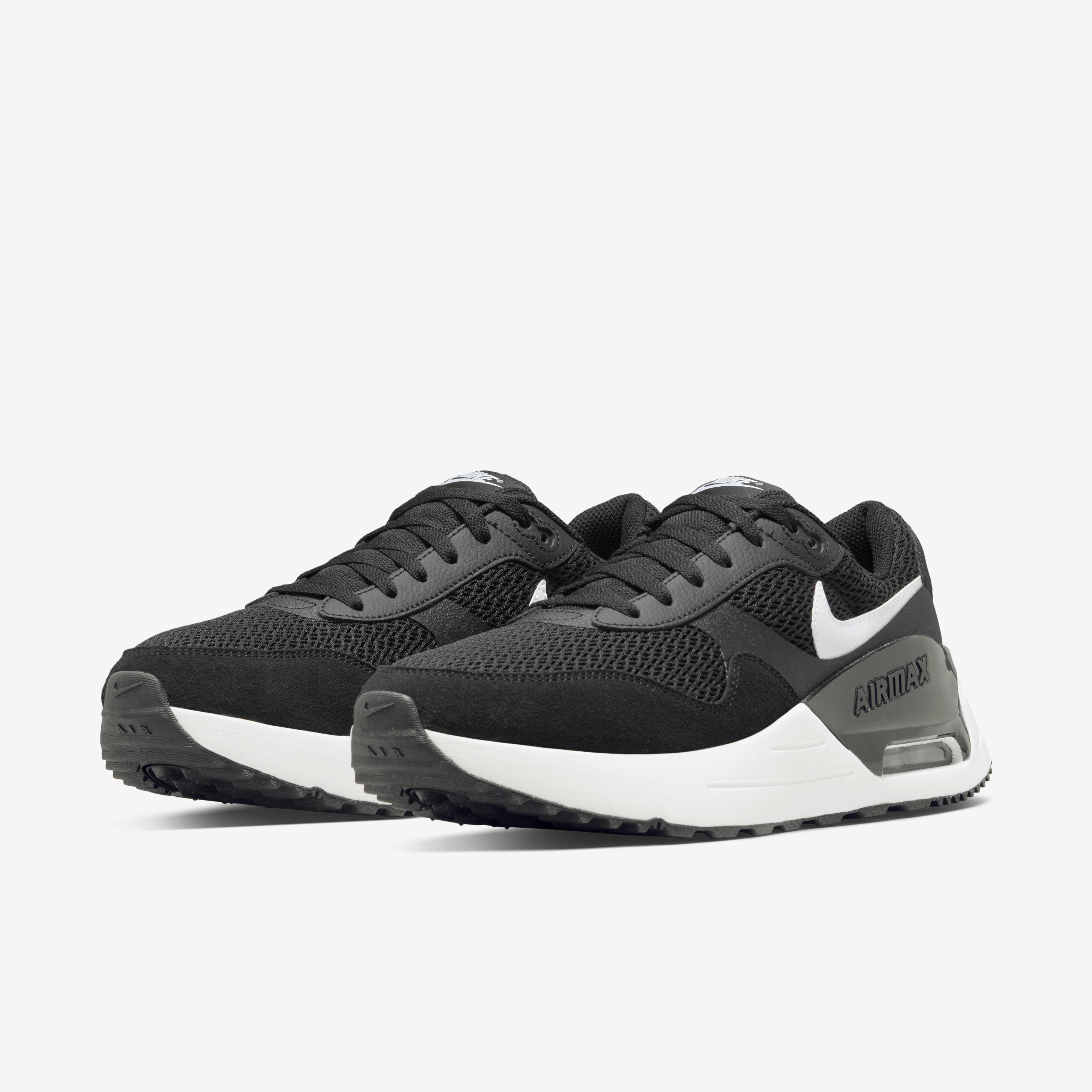 Buy Nike Air Max SYSTM Men s Shoes Black Wolf Grey White Nike Kuwait Official