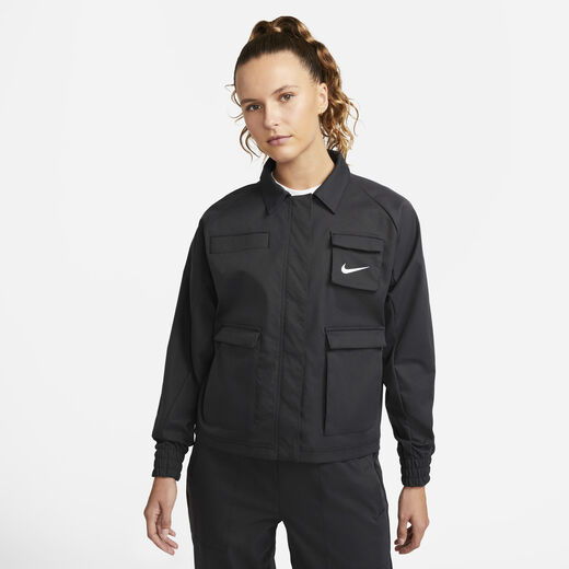 Jackets & Gilets-Nike, Nike Sportswear Swoosh, Women's Woven Jacket