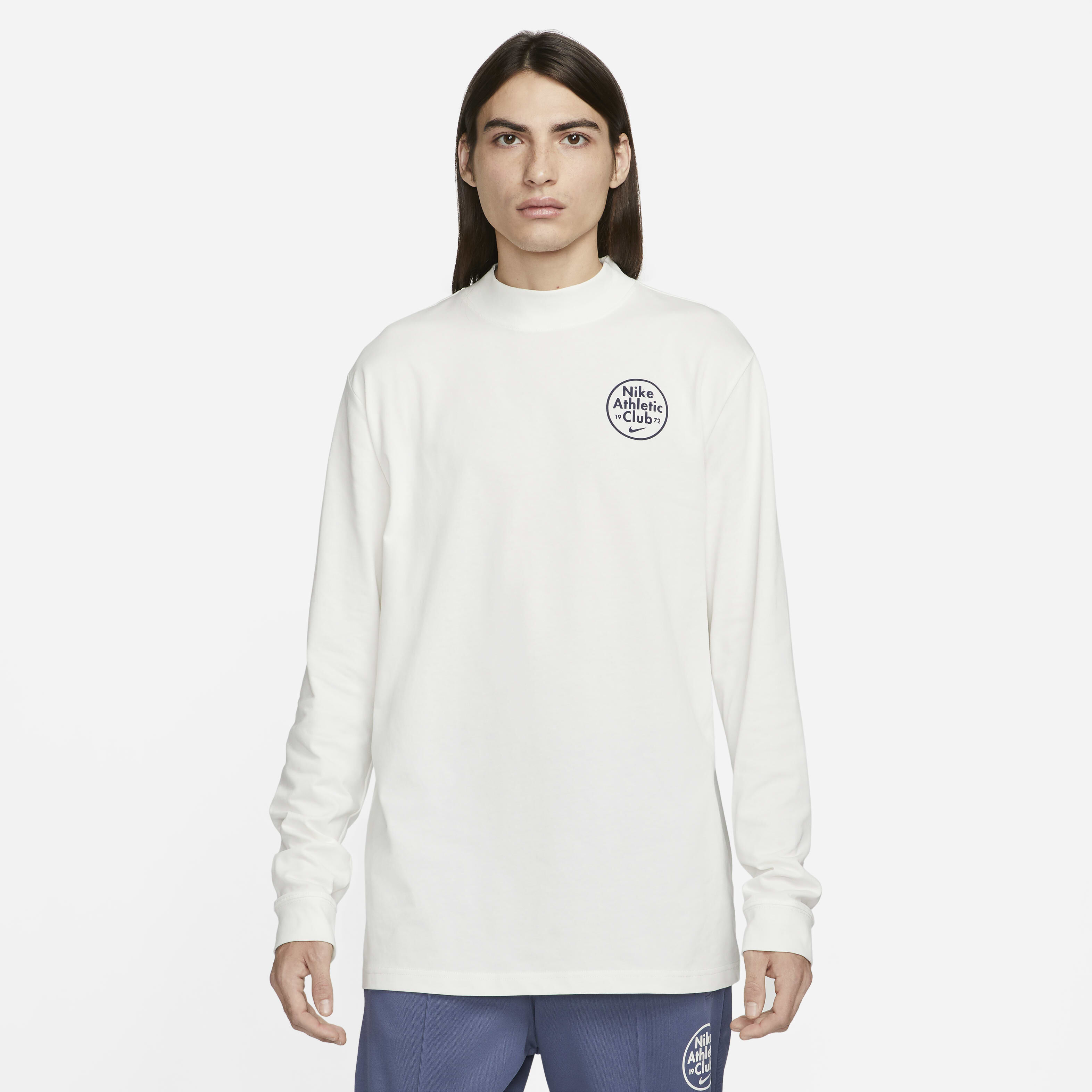 Nike mock neck t shirt online