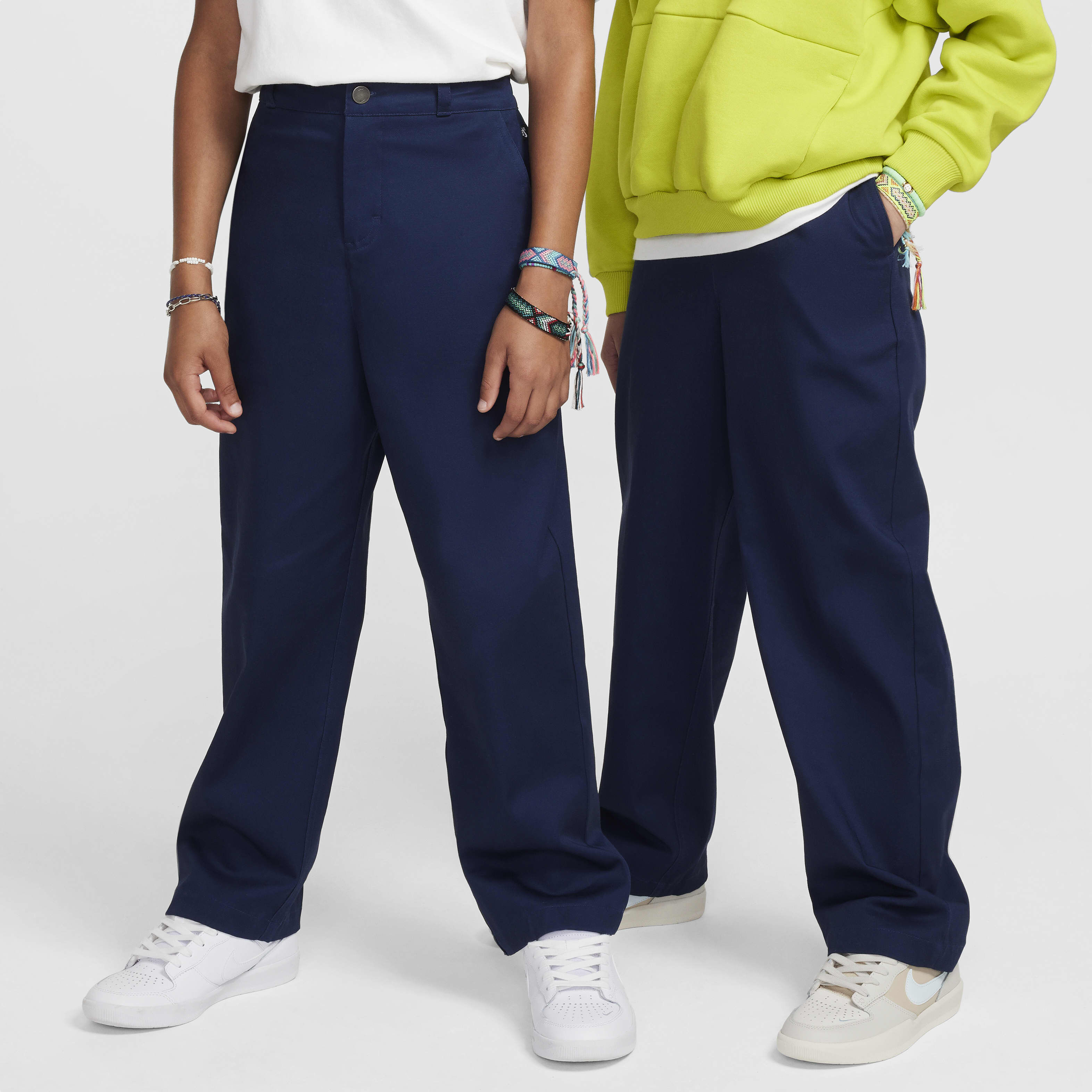 Buy Nike SB Older Kids Chino Skate Trousers Midnight Navy Obsidian Nike Kuwait Official