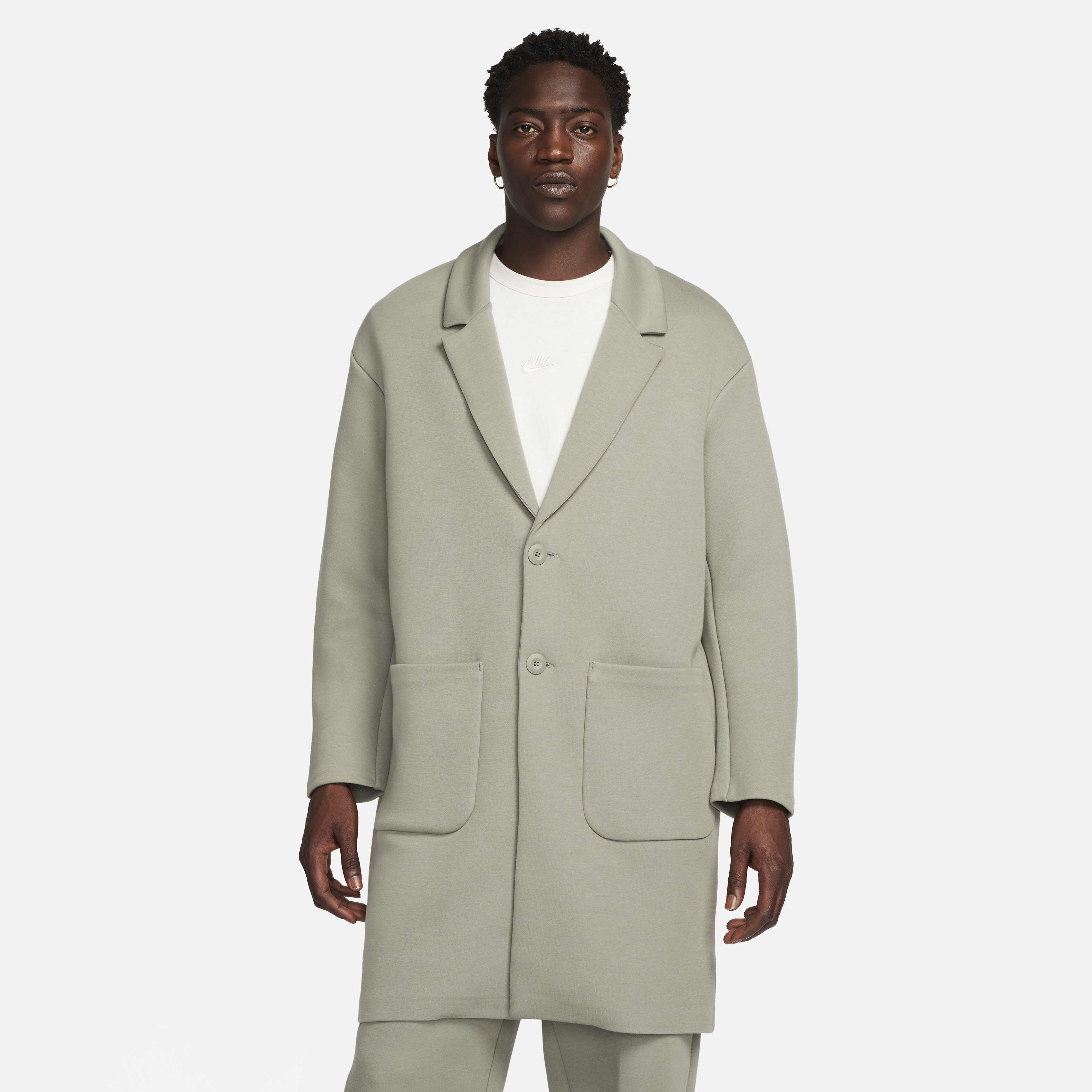 Buy Nike Sportswear Tech Fleece Re-Imagined Men's Loose Fit Trench Coat -  Dark Stucco | Nike Kuwait Official
