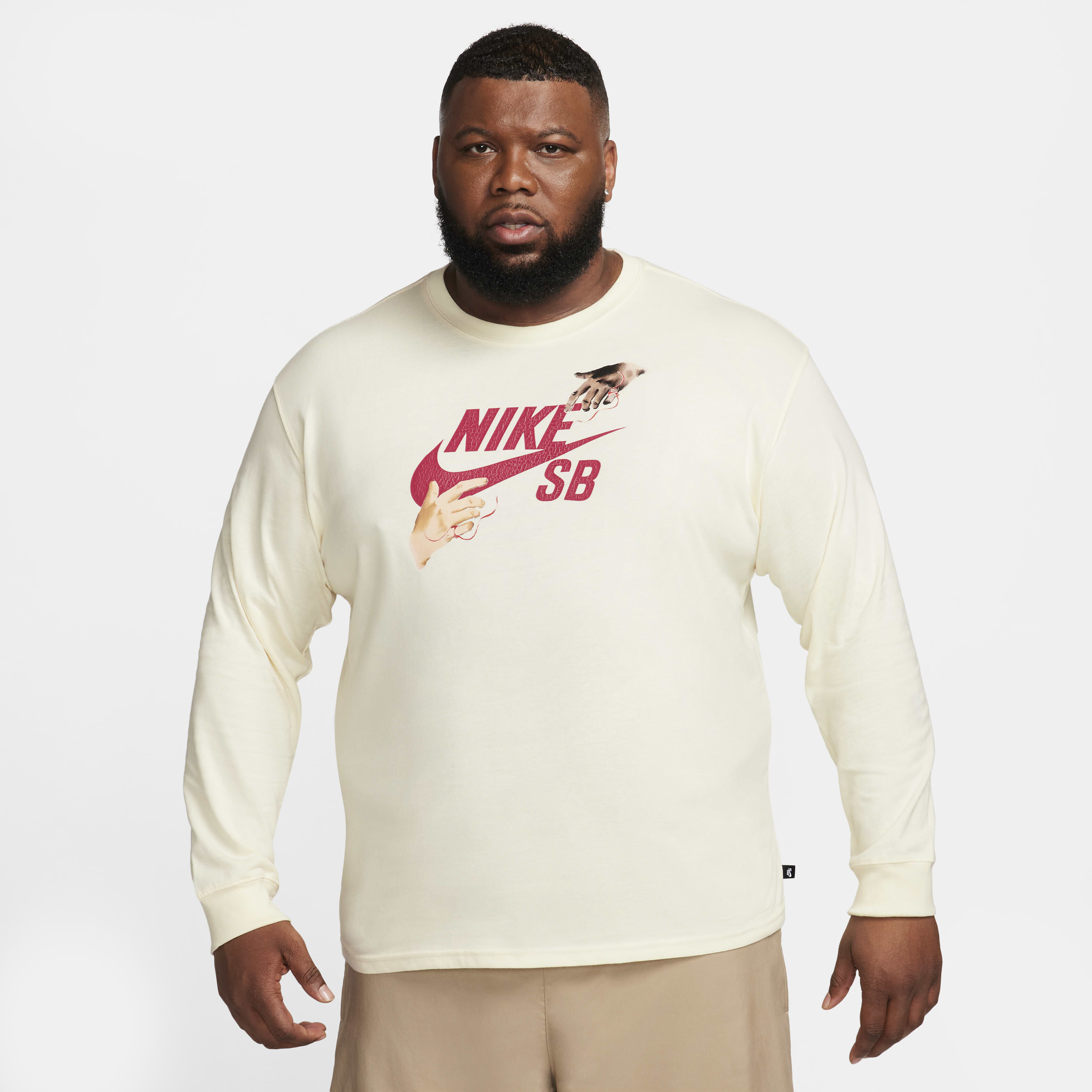 Buy Nike SB Long Sleeve Skate T Shirt Coconut Milk Nike Kuwait Official