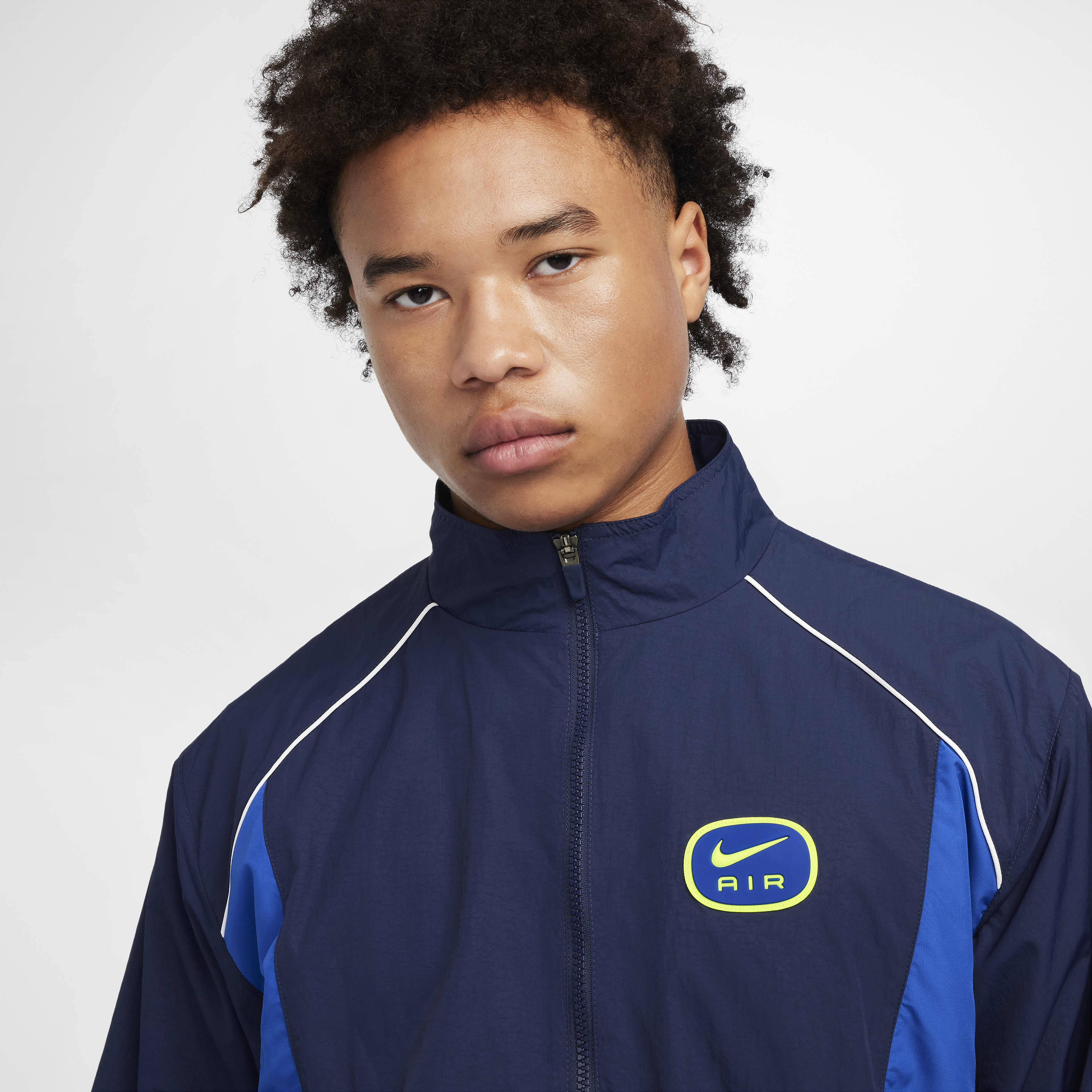 Nike blue tracksuit top on sale