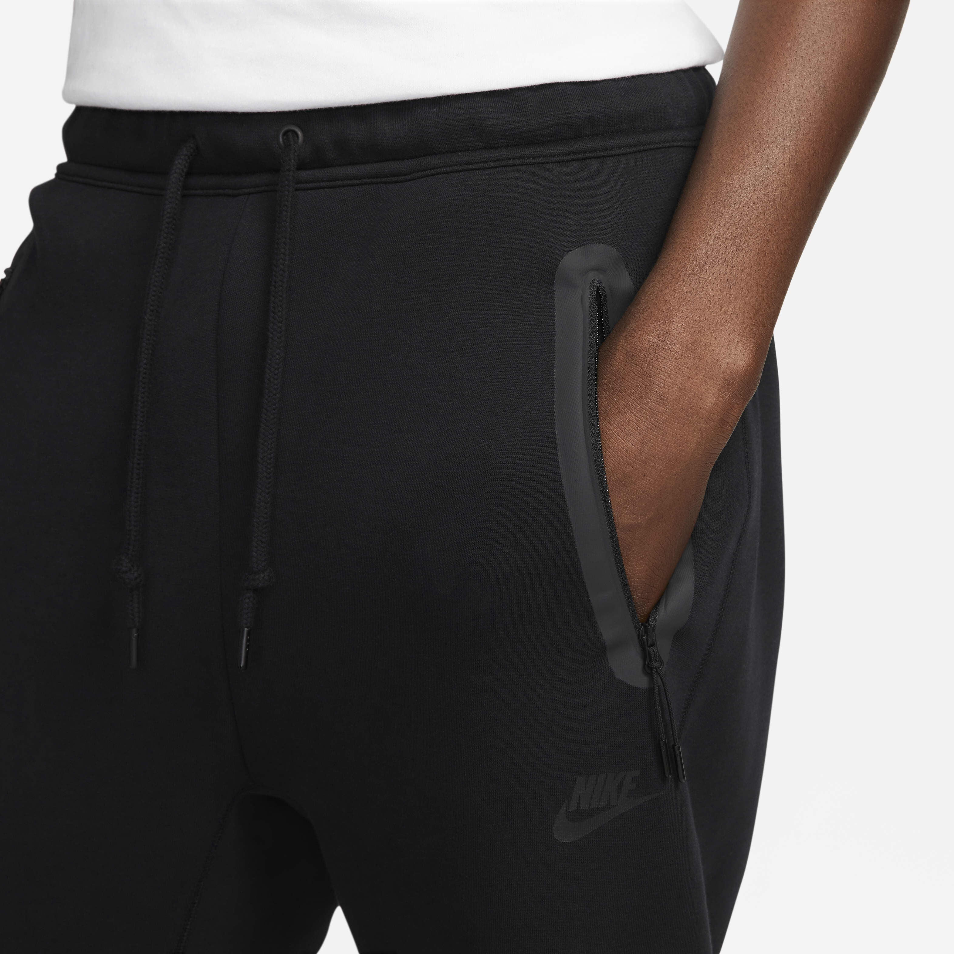 Buy Nike Sportswear Tech Fleece Men s Open Hem Tracksuit Bottoms Black Black Nike Kuwait Official