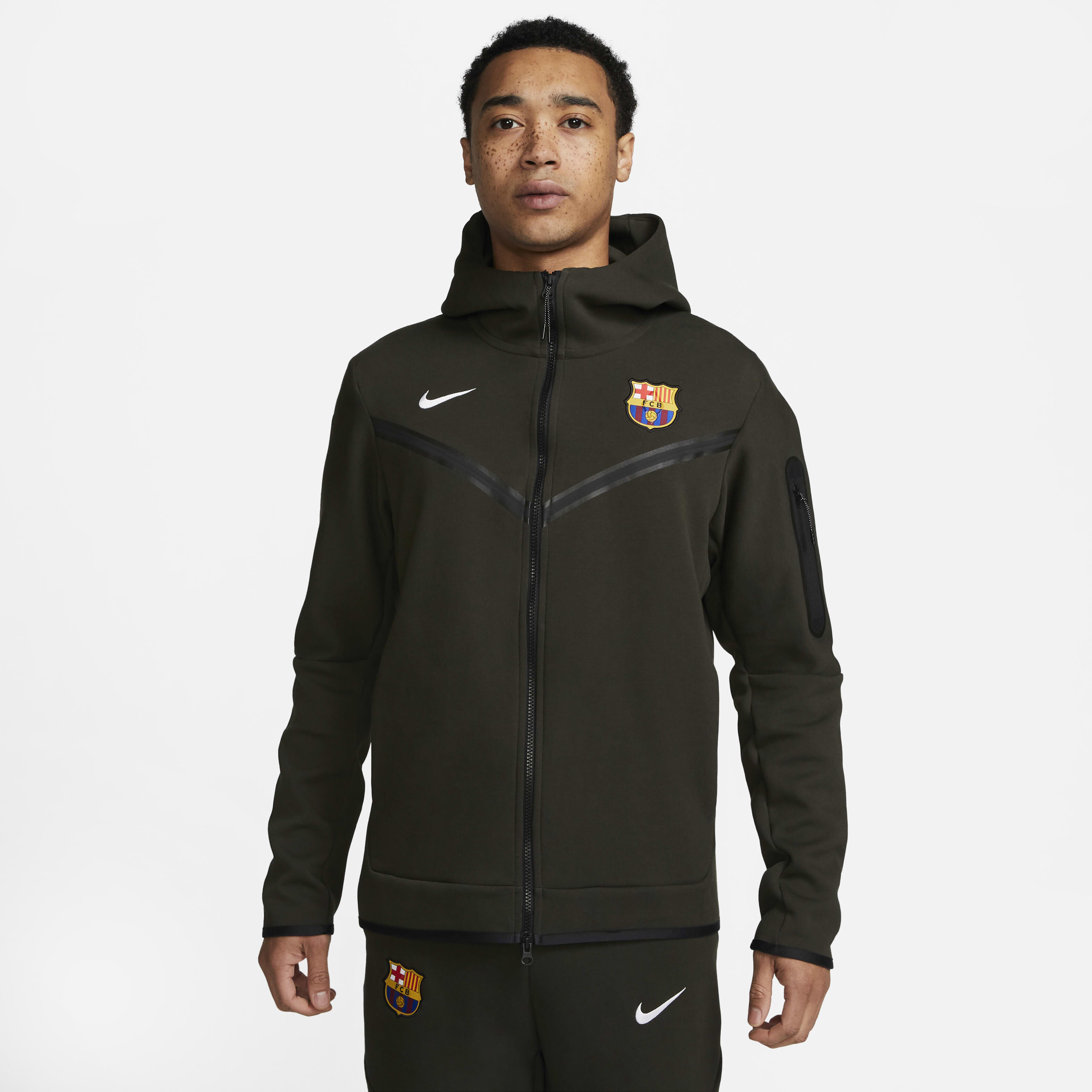 Buy F.C. Barcelona Tech Fleece Windrunner Men's Nike Full-Zip