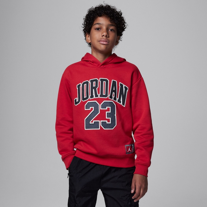 Buy Jordan Fleece Pullover Hoodie Big Kids Hoodie Gym Red Nike