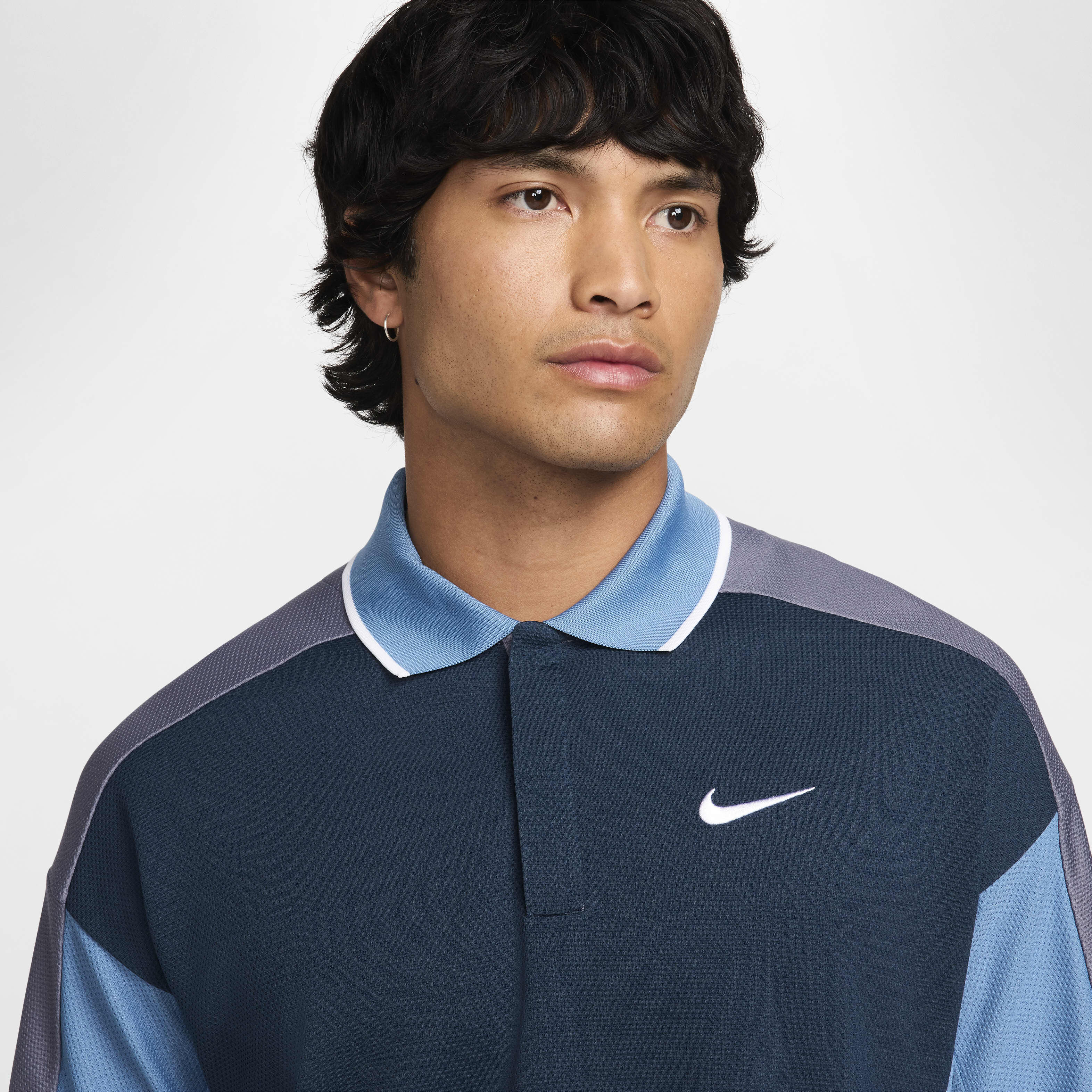 Buy Nike Golf Club Men s Dri FIT Golf Polo Armoury Navy Light Carbon Aegean Storm White Nike Kuwait Official