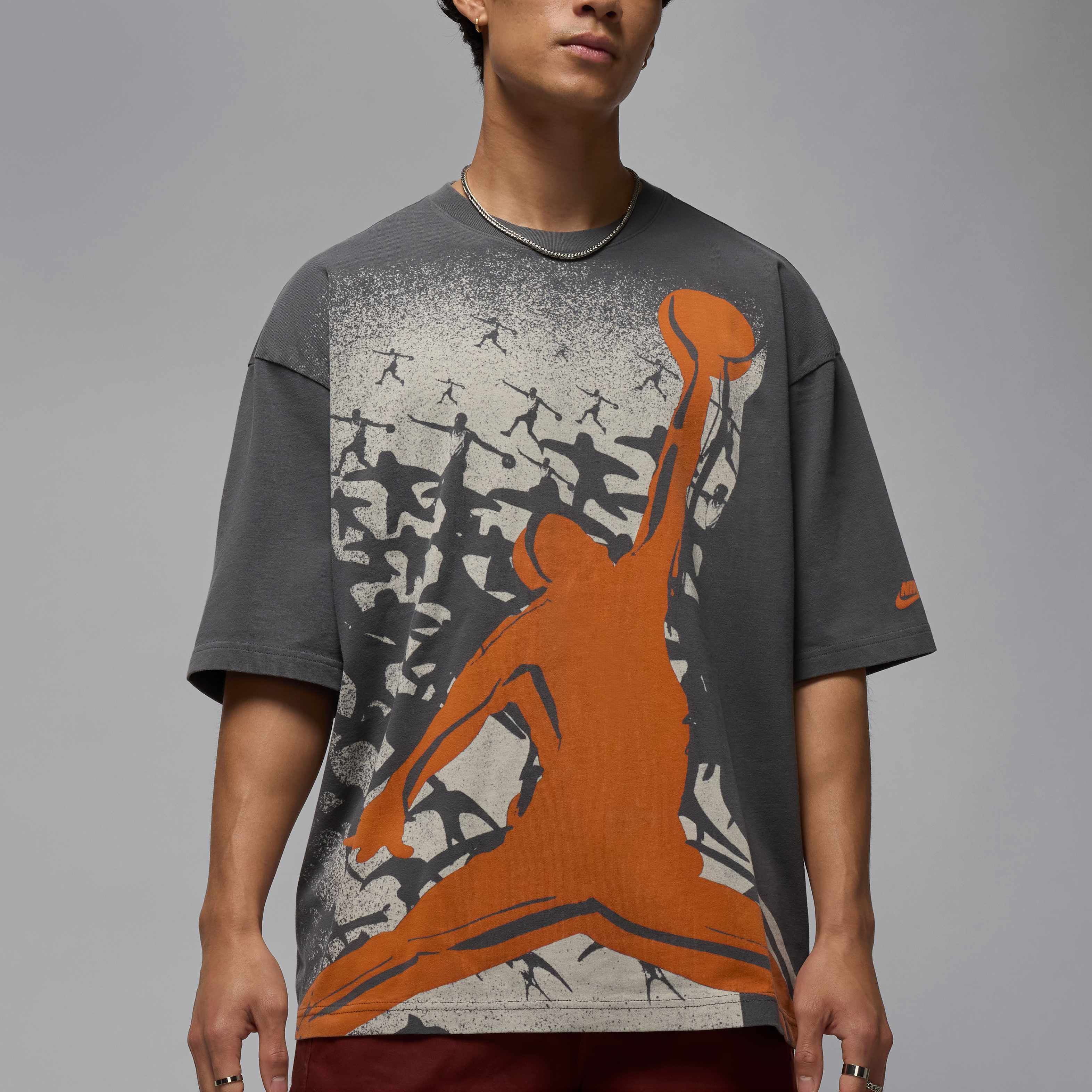 ★Nike★ Jordan Brooklyn Oversized Graphic T-Shirt M Starfis AIR JORDAN BROOKLYN GRAPHIC SHIRT 