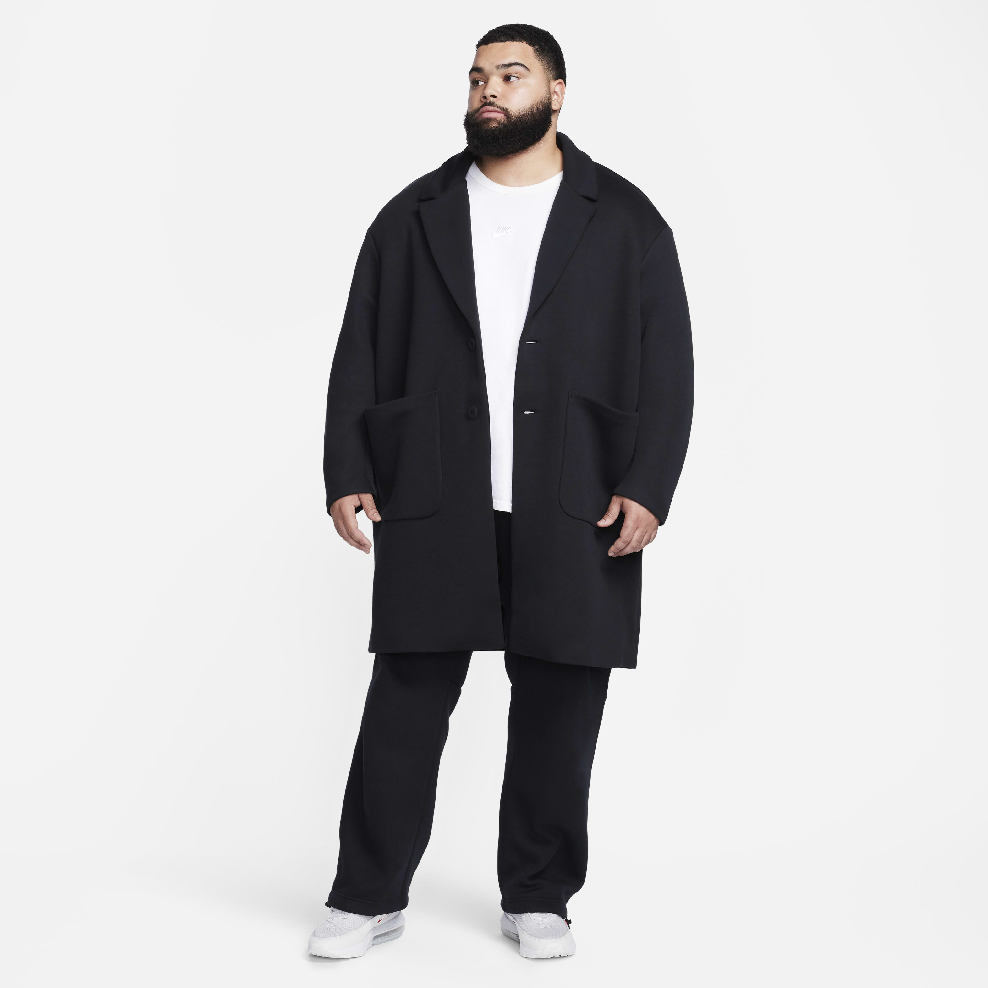 Buy Nike Sportswear Tech Fleece Re-Imagined Men's Loose Fit Trench Coat -  Black/Black | Nike Kuwait Official