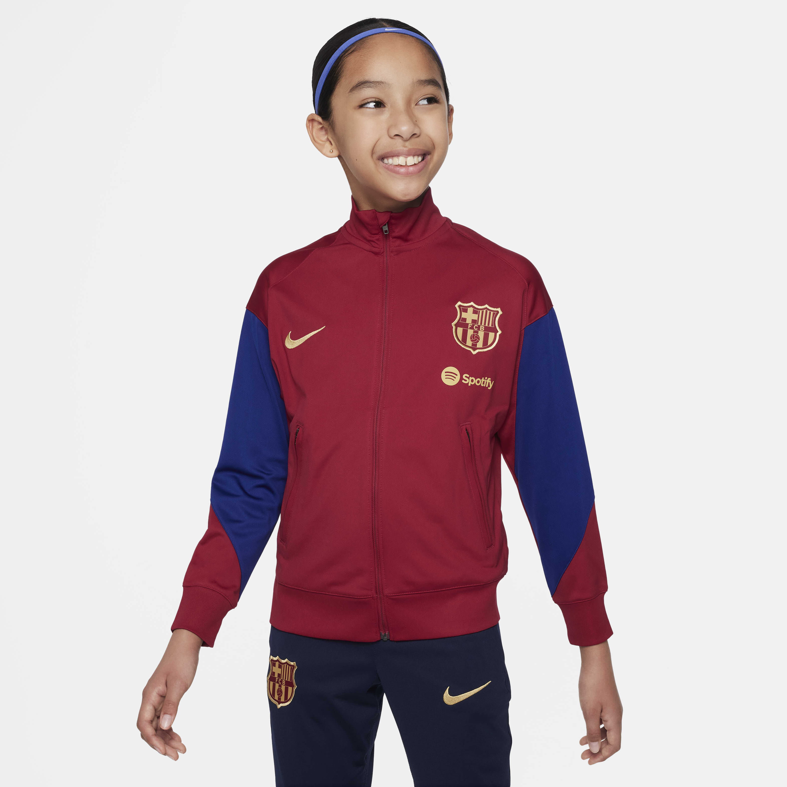 Nike fc barcelona tracksuit sales