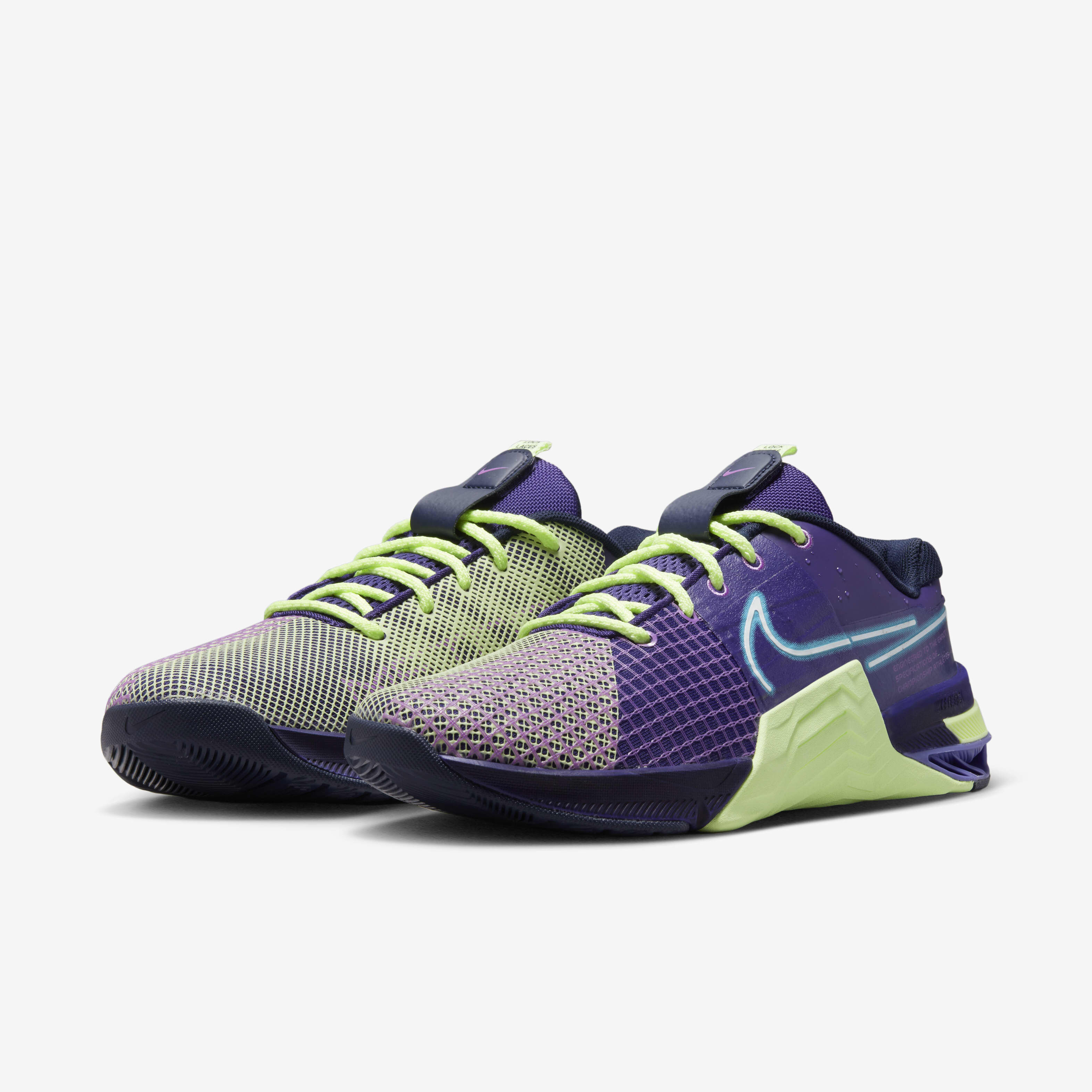 Buy Nike Metcon 8 AMP Men s Workout Shoes Deep Purple Barely Volt Blackened Blue Baltic Blue Nike Kuwait Official