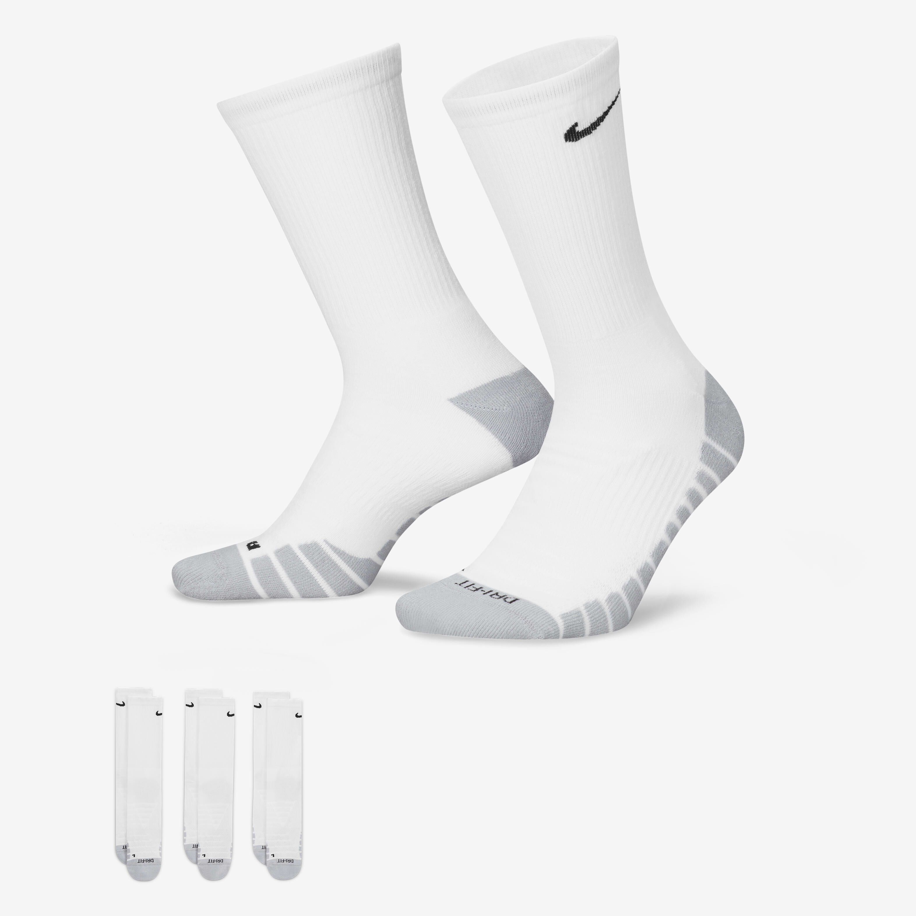 Buy Nike Everyday Max Cushioned Training Crew Socks 3 Pairs Nike Kuwait Official