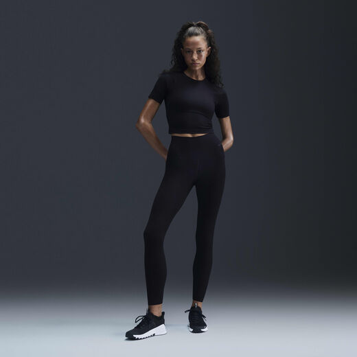 Leggings-Nike, Nike Zenvy Rib, Women's Gentle-Support High-Waisted 7/8 Leggings