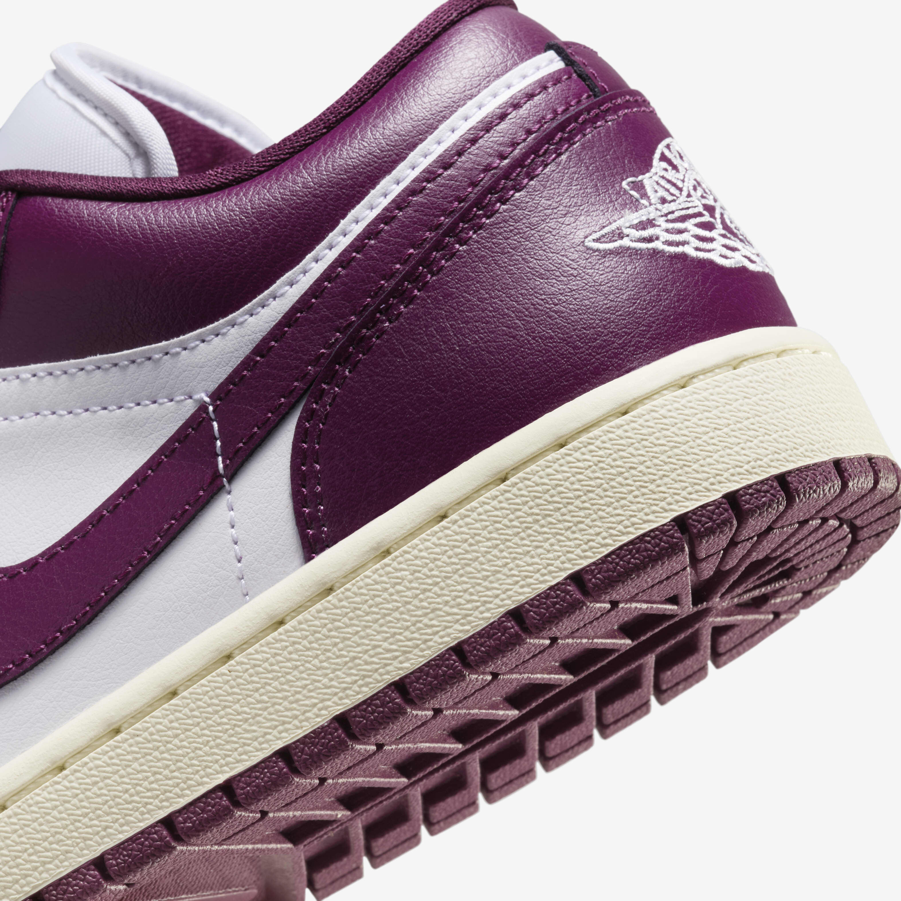 Buy Air Jordan 1 Low Women s Shoes White Sail Bordeaux Nike Kuwait Official