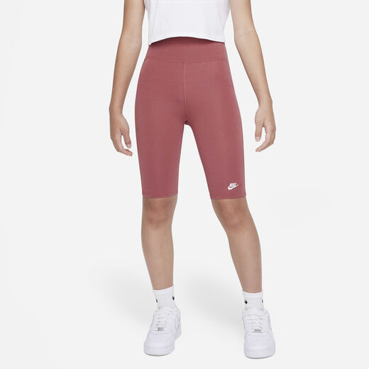 Shorts-Nike, Nike Sportswear, Older Kids' (Girls') High-Rise 23cm (approx.) Bike Shorts