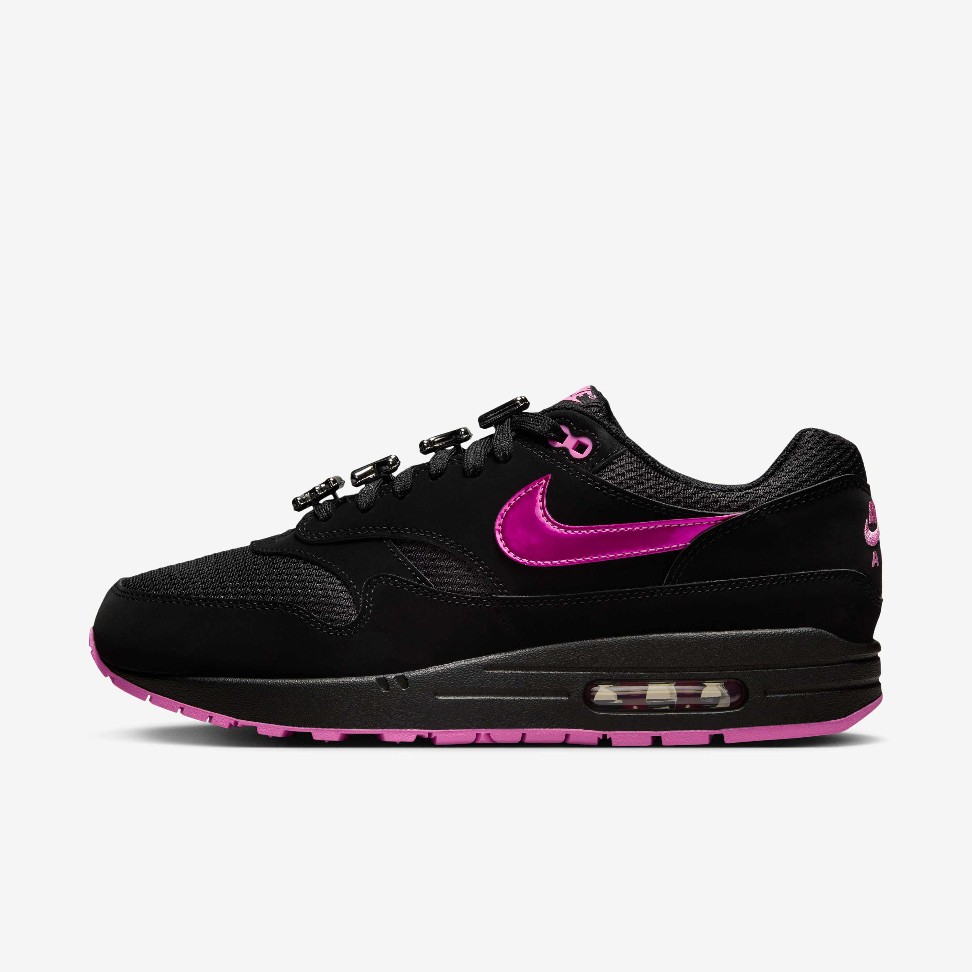 nike air max 1 premium black university red