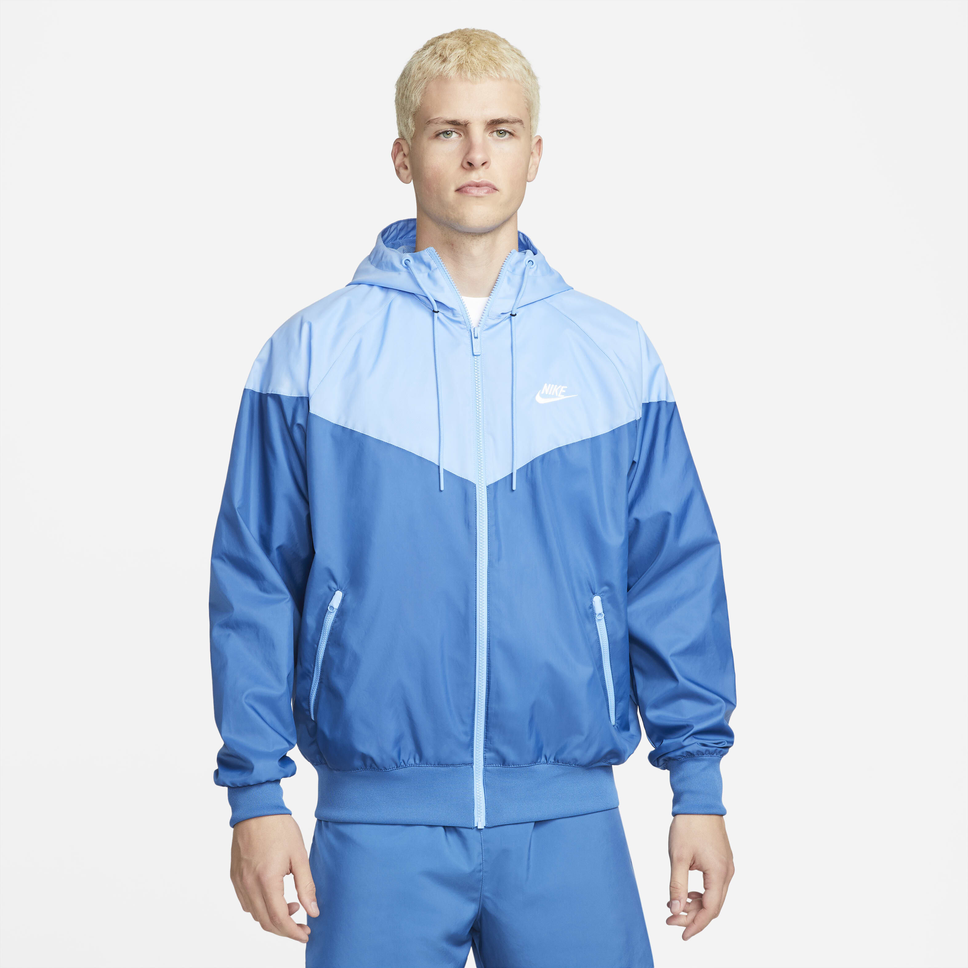 dark blue nike windbreaker