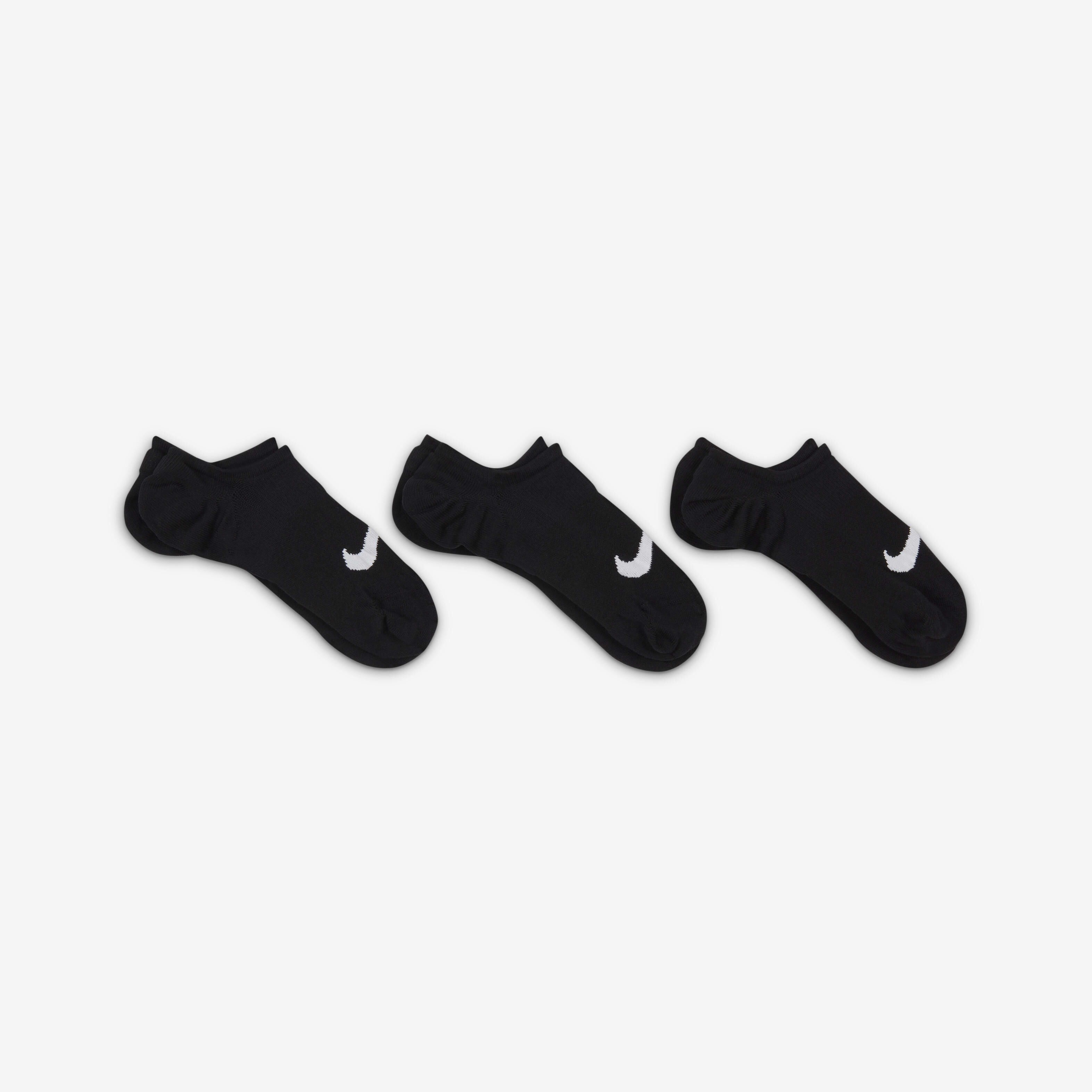 Buy Nike Everyday Plus Lightweight Women s Training Footie Socks 3 Pairs Black White Nike Kuwait Official
