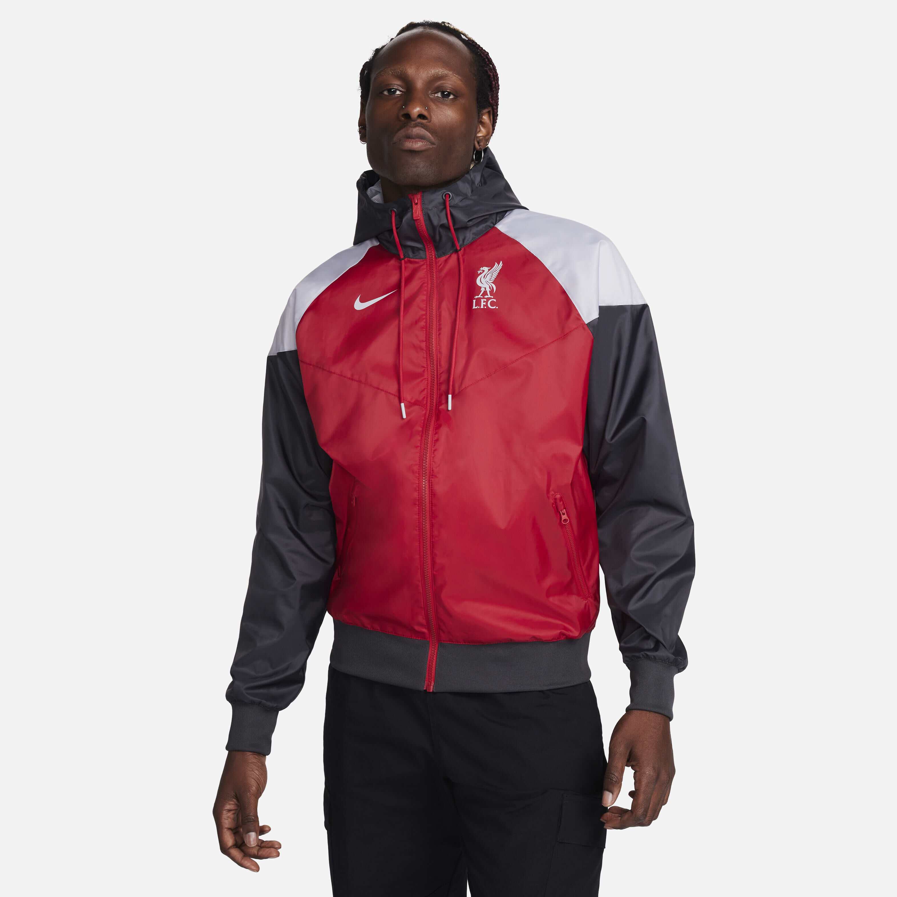Hooded woven anorak store